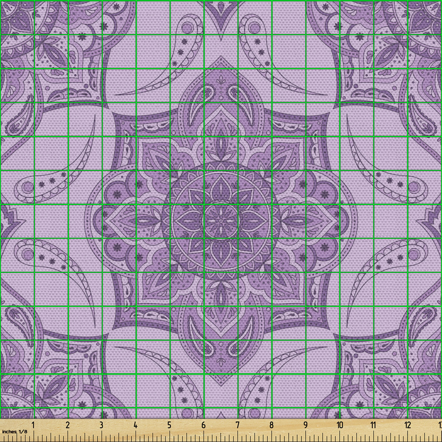 Ambesonne Oriental Pattern Fabric by the Yard Decorative Upholstery Home Accents - Picture 94 of 161