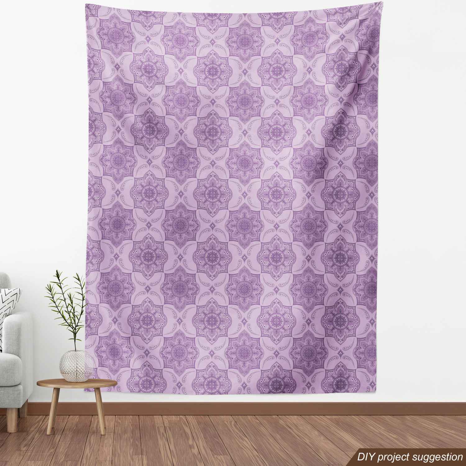 Ambesonne Oriental Pattern Fabric by the Yard Decorative Upholstery Home Accents - Picture 96 of 161