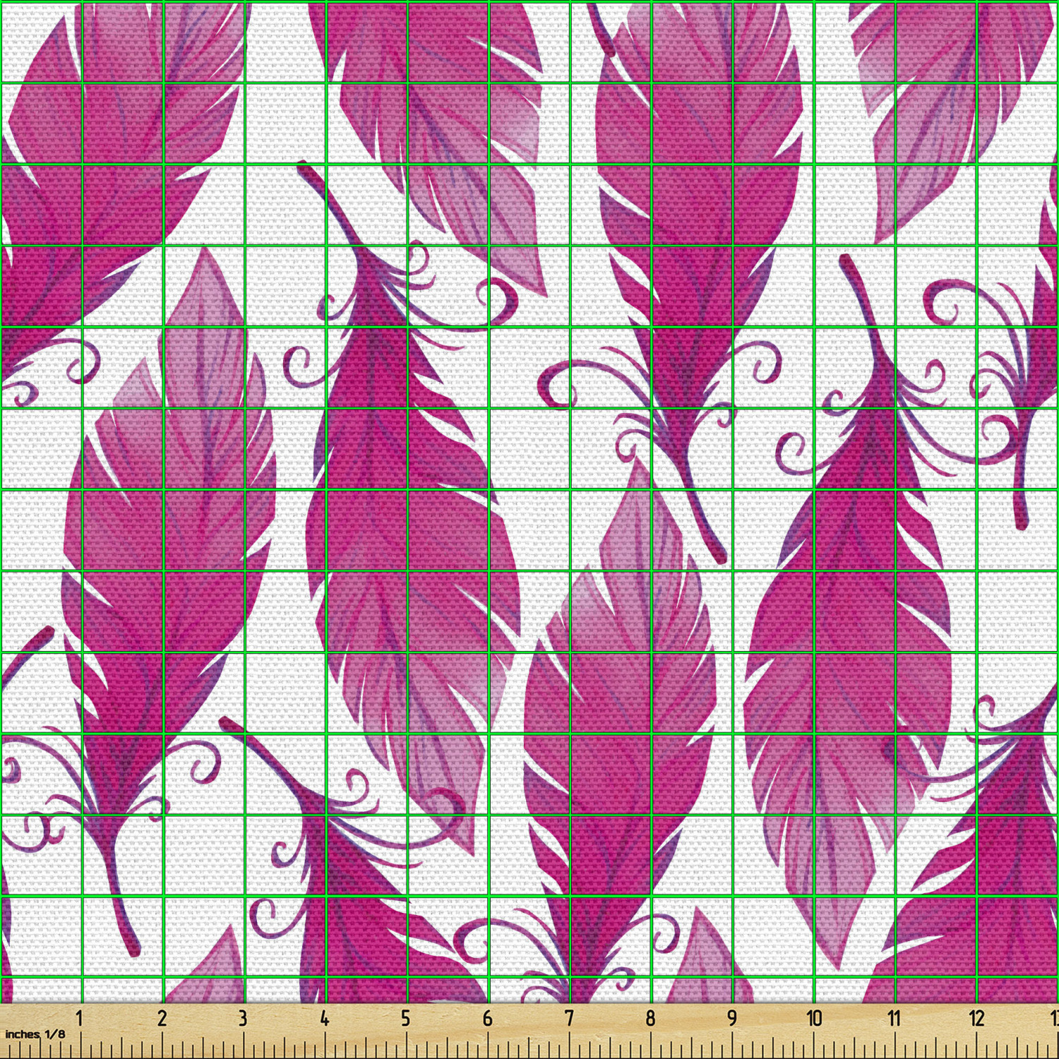 Ambesonne Feather Fabric by the Yard Decorative Upholstery Home Accents - Picture 130 of 160