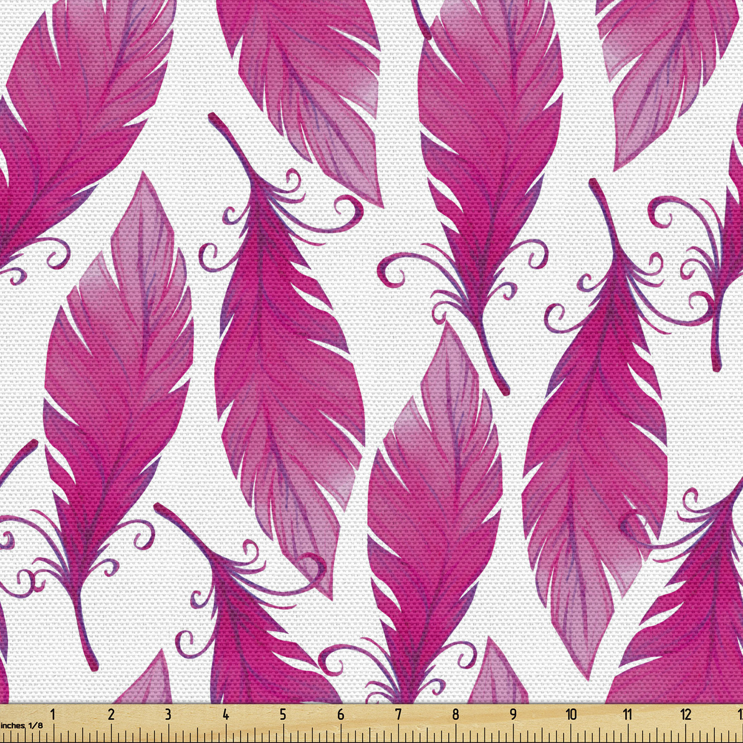 Ambesonne Feather Fabric by the Yard Decorative Upholstery Home Accents - Picture 129 of 160