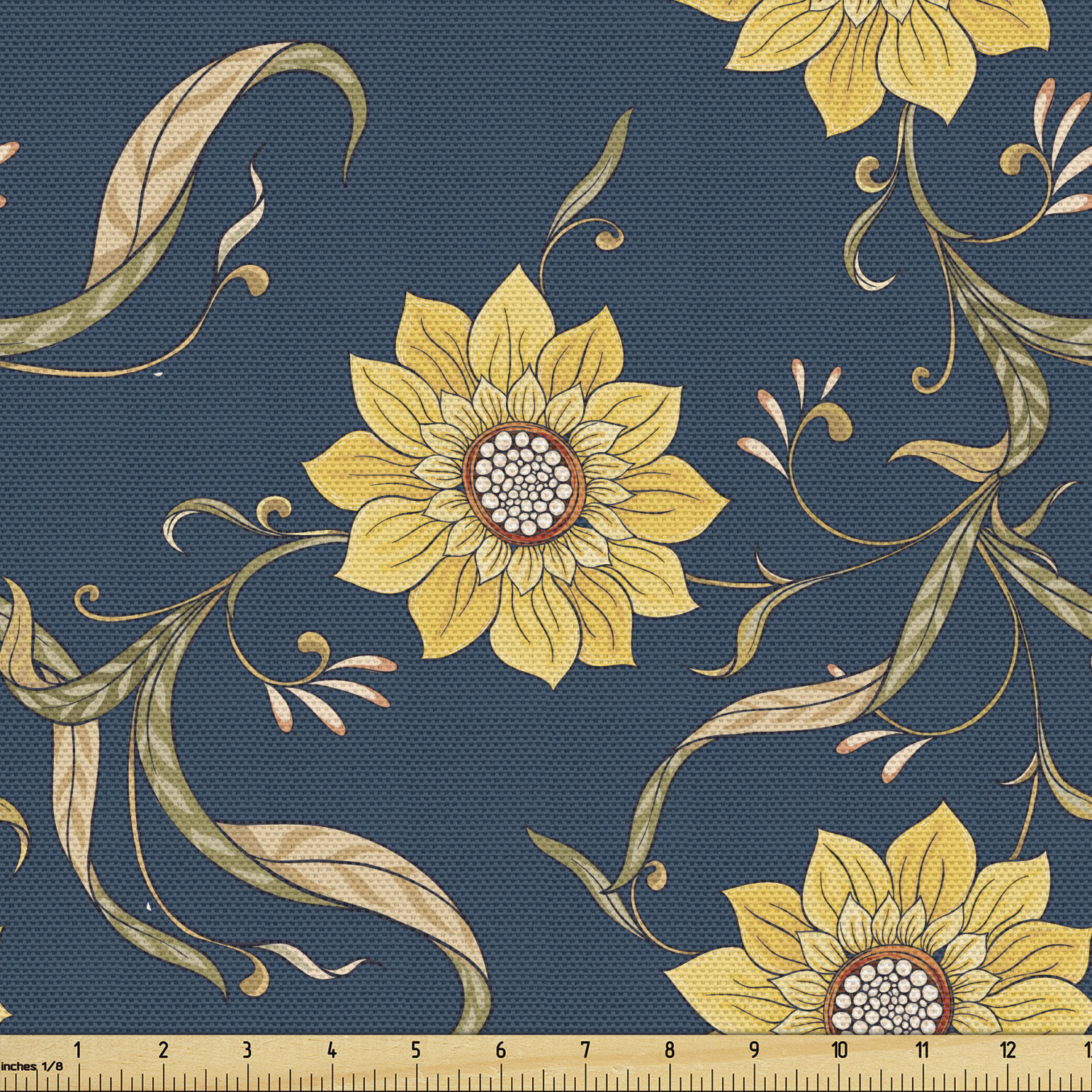 Fabric by The Yard Durable Upholstery Fabric for Home Accents Ambesonne - Picture 82 of 153