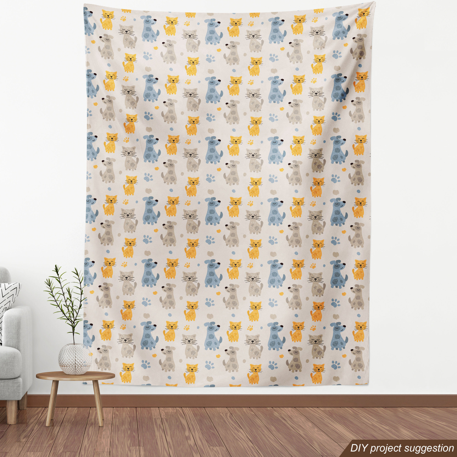 Fabric by The Yard Durable Upholstery Fabric for Home Accents Ambesonne - Picture 101 of 153