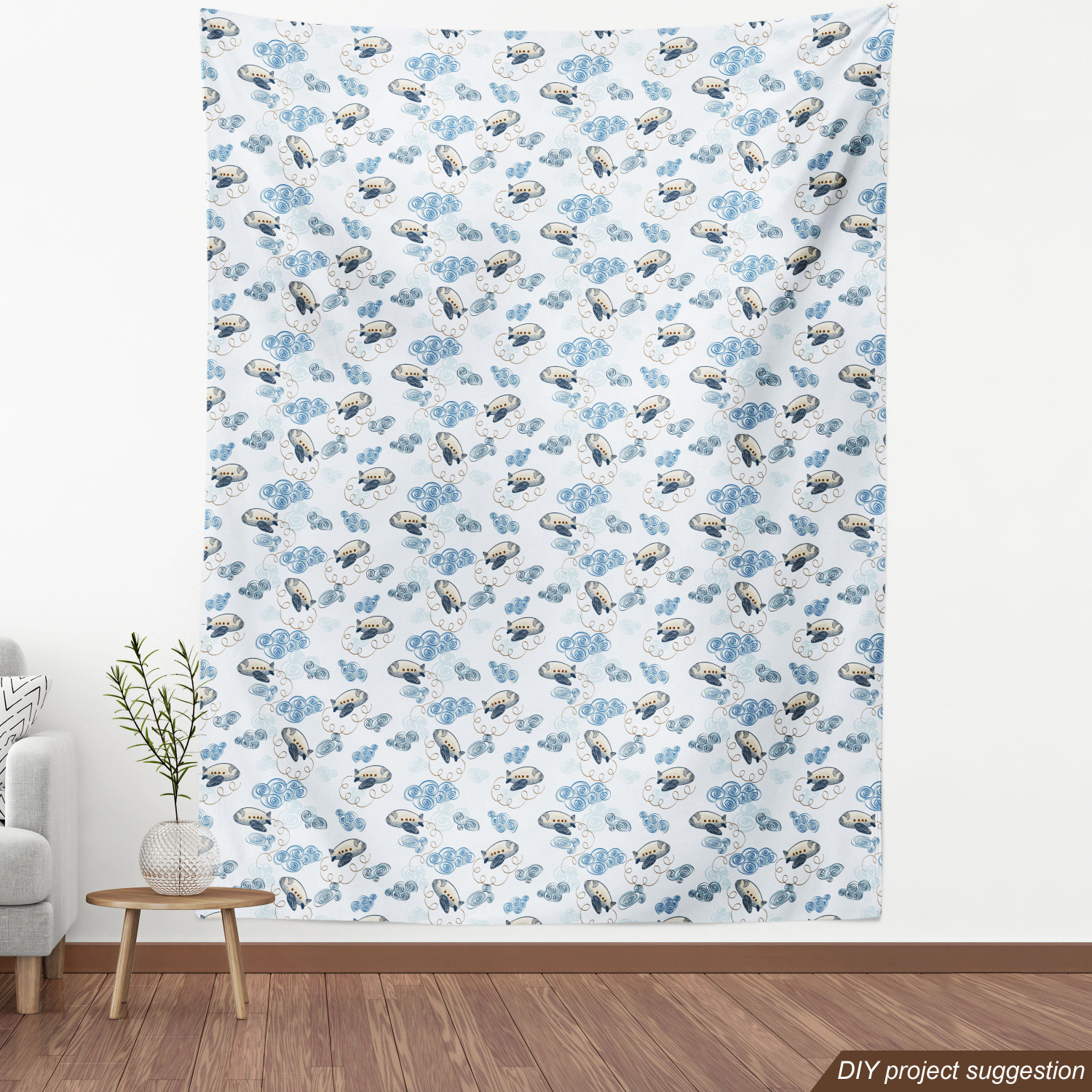 Ambesonne Sketch Design Fabric by the Yard Decorative Upholstery Home Accents - Picture 12 of 160