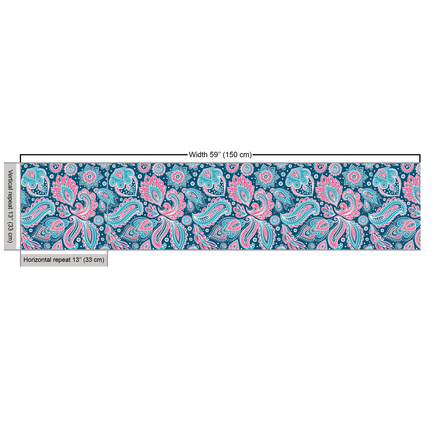 Ambesonne Oriental Pattern Fabric by the Yard Decorative Upholstery Home Accents - Picture 11 of 161