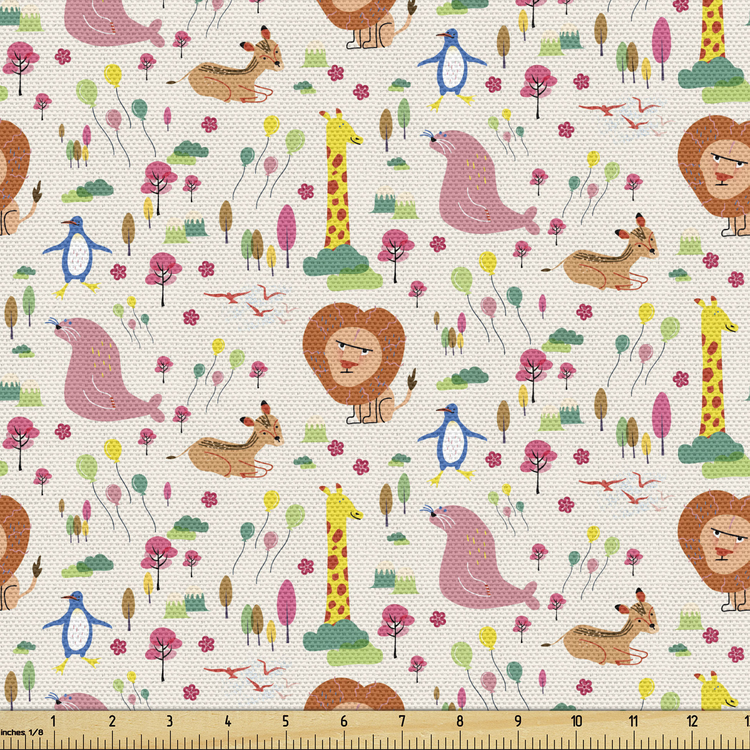 Ambesonne Sketch Design Fabric by the Yard Decorative Upholstery Home Accents - Picture 33 of 160