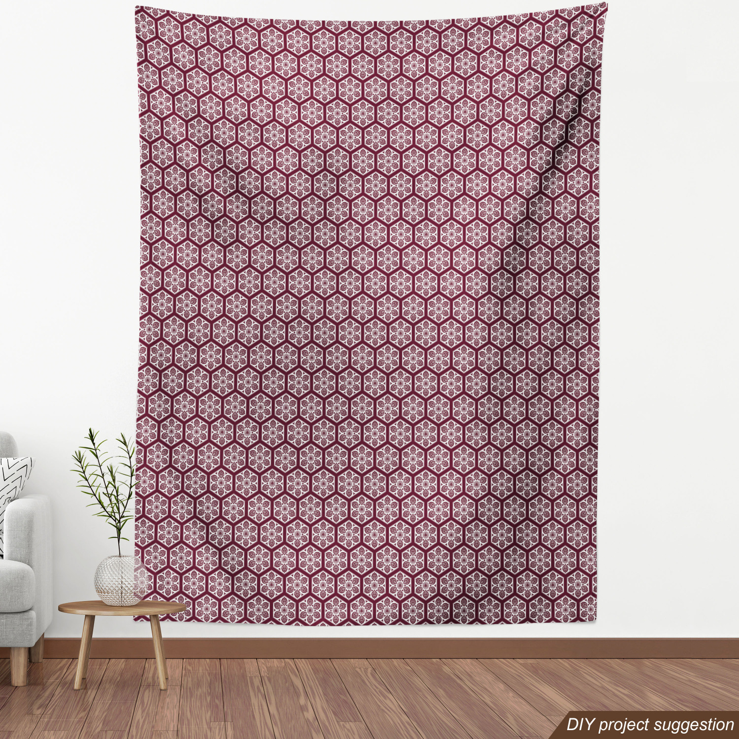 Ambesonne Oriental Pattern Fabric by the Yard Decorative Upholstery Home Accents - Picture 16 of 161