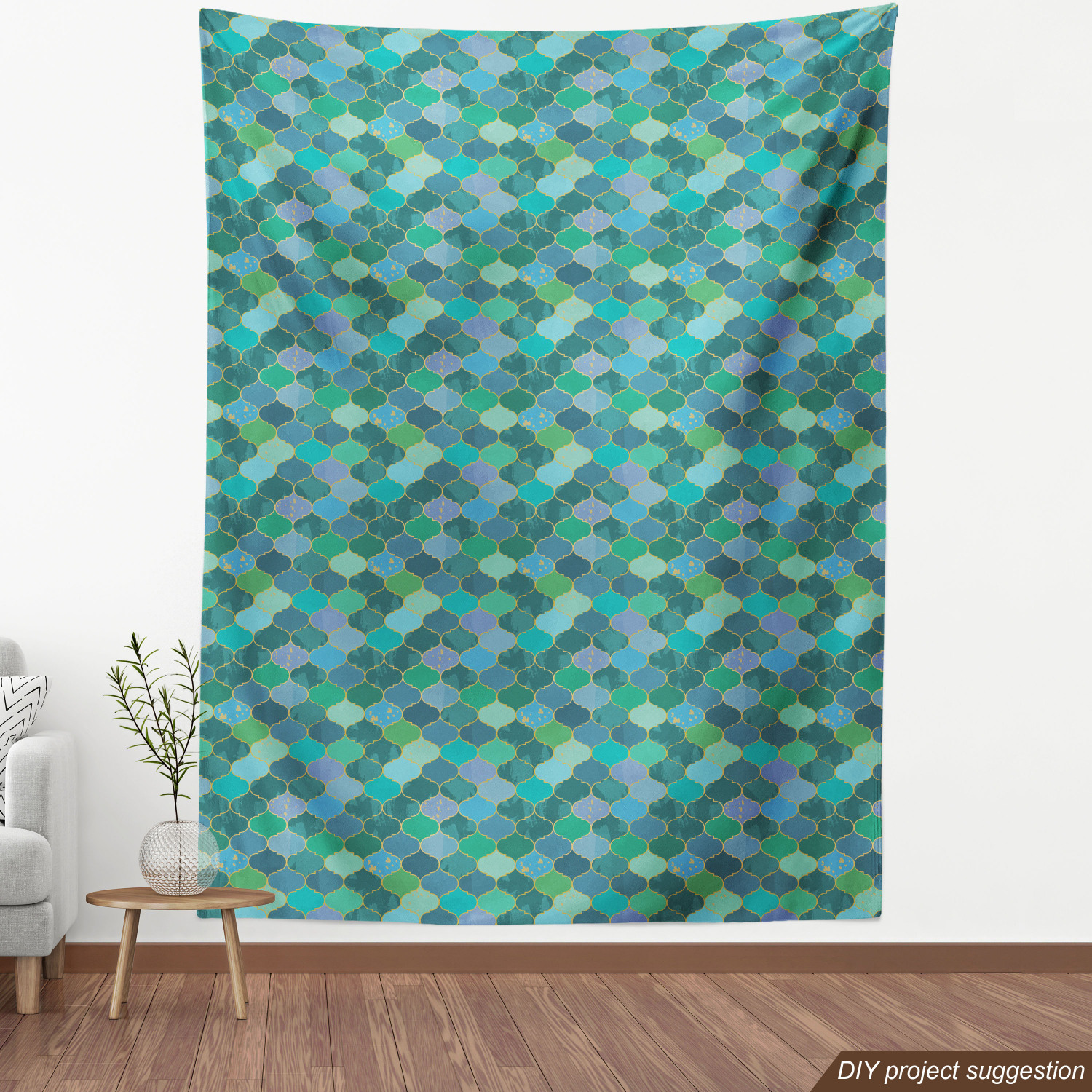 Ambesonne Oriental Pattern Fabric by the Yard Decorative Upholstery Home Accents - Picture 80 of 161