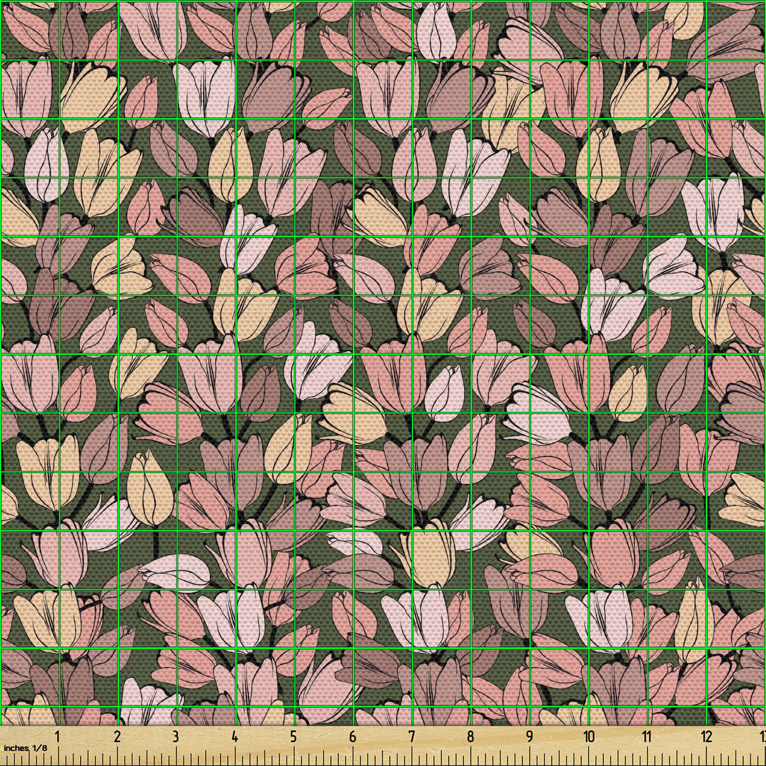 Ambesonne Spring Fabric by the Yard Decorative Upholstery Home Accents - Picture 94 of 164