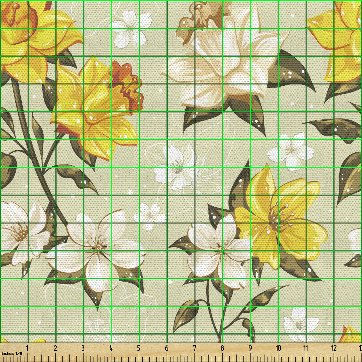 Ambesonne Spring Fabric by the Yard Decorative Upholstery Home Accents - Picture 30 of 164