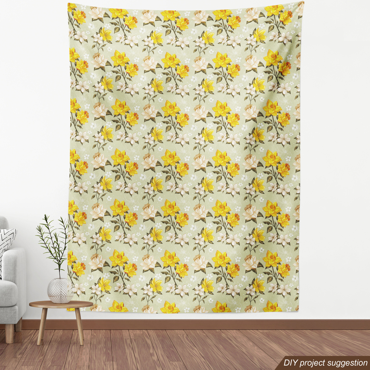 Ambesonne Spring Fabric by the Yard Decorative Upholstery Home Accents - Picture 32 of 164