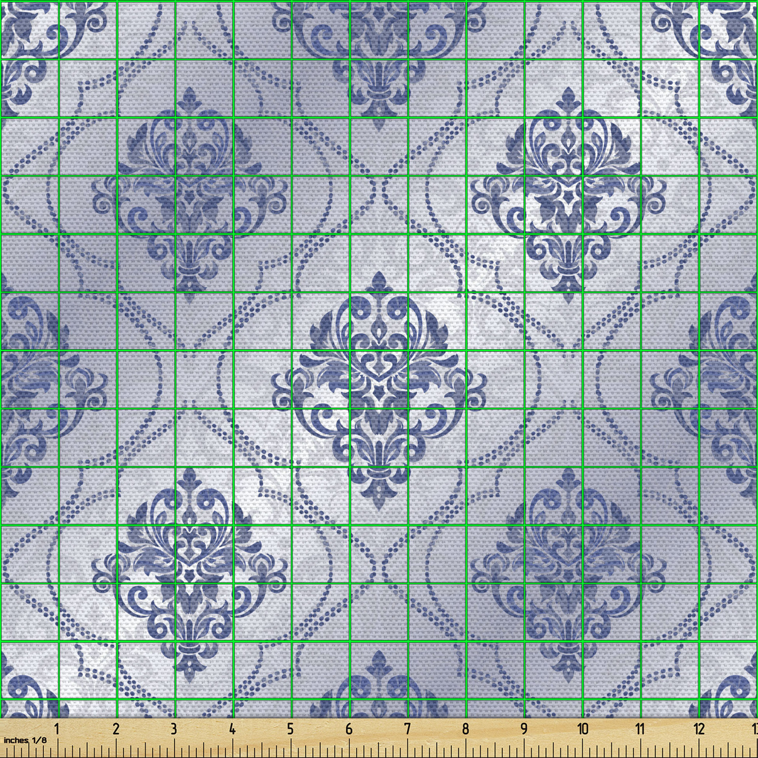 Ambesonne Oriental Pattern Fabric by the Yard Decorative Upholstery Home Accents - Picture 58 of 161