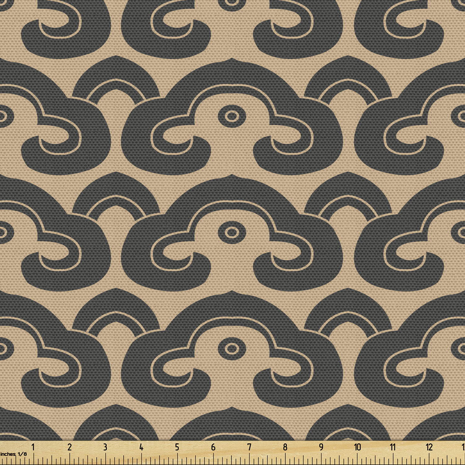 Ambesonne Oriental Pattern Fabric by the Yard Decorative Upholstery Home Accents - Picture 130 of 161