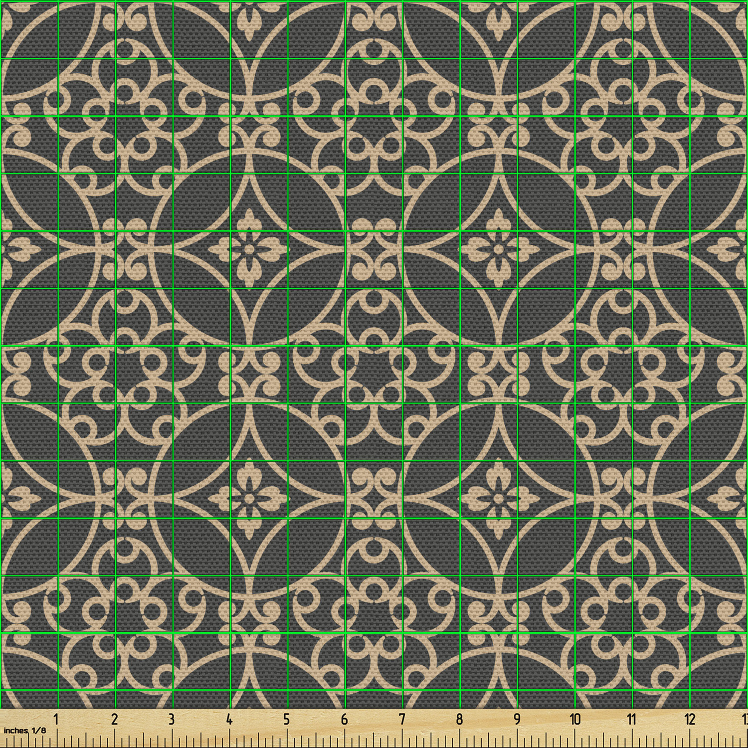Ambesonne Oriental Pattern Fabric by the Yard Decorative Upholstery Home Accents - Picture 18 of 161