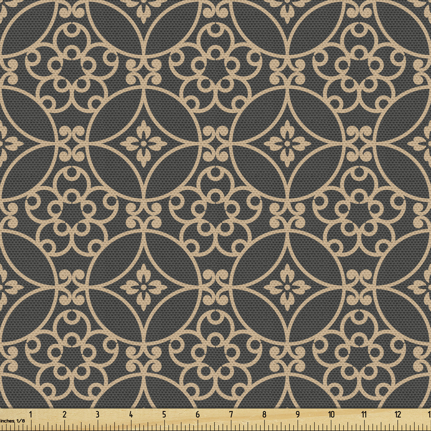 Ambesonne Oriental Pattern Fabric by the Yard Decorative Upholstery Home Accents - Picture 17 of 161