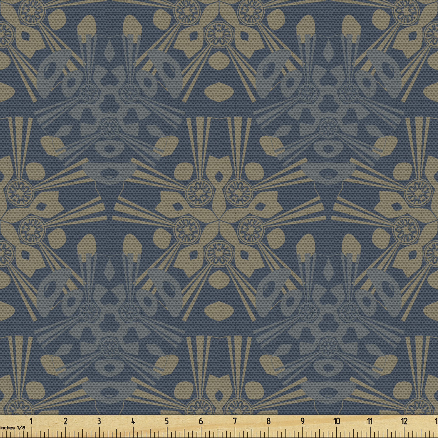 Ambesonne Oriental Pattern Fabric by the Yard Decorative Upholstery Home Accents - Picture 21 of 161