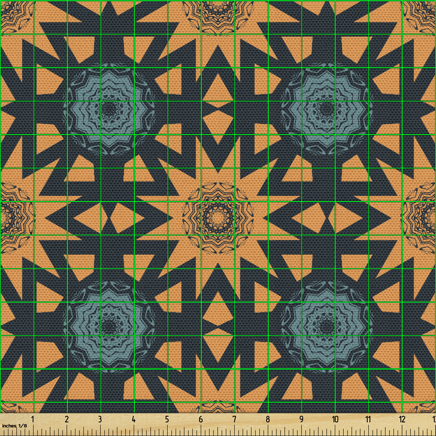 Ambesonne Oriental Pattern Fabric by the Yard Decorative Upholstery Home Accents - Picture 139 of 161