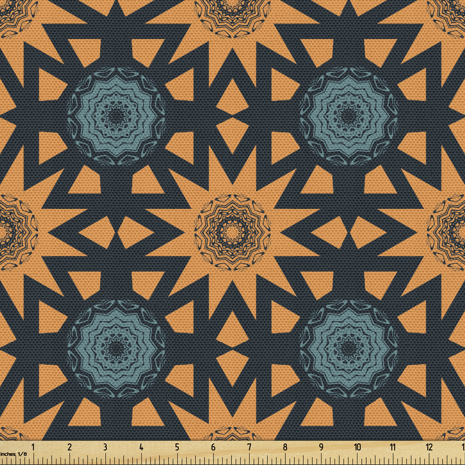 Ambesonne Oriental Pattern Fabric by the Yard Decorative Upholstery Home Accents - Picture 138 of 161