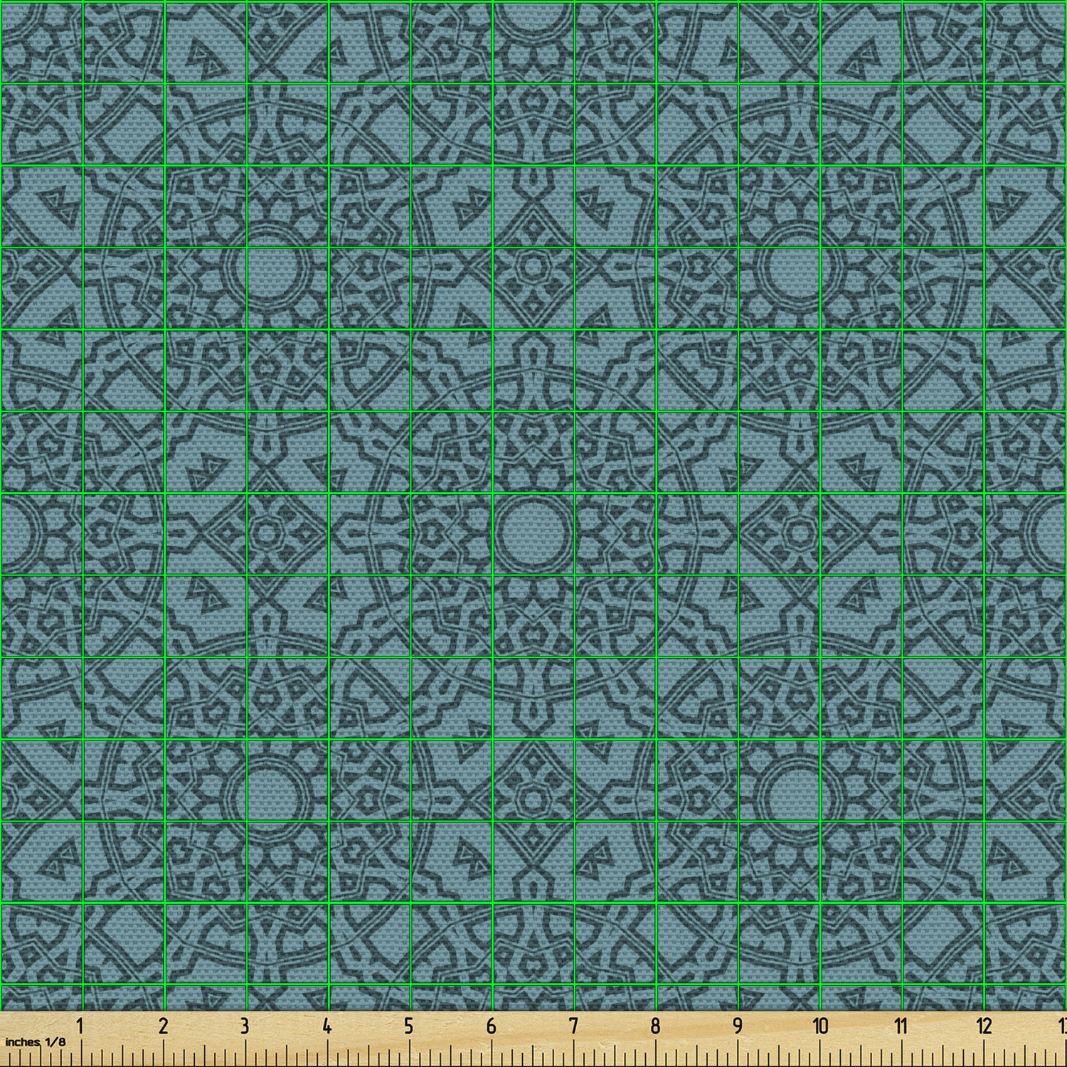 Ambesonne Oriental Pattern Fabric by the Yard Decorative Upholstery Home Accents - Picture 30 of 161