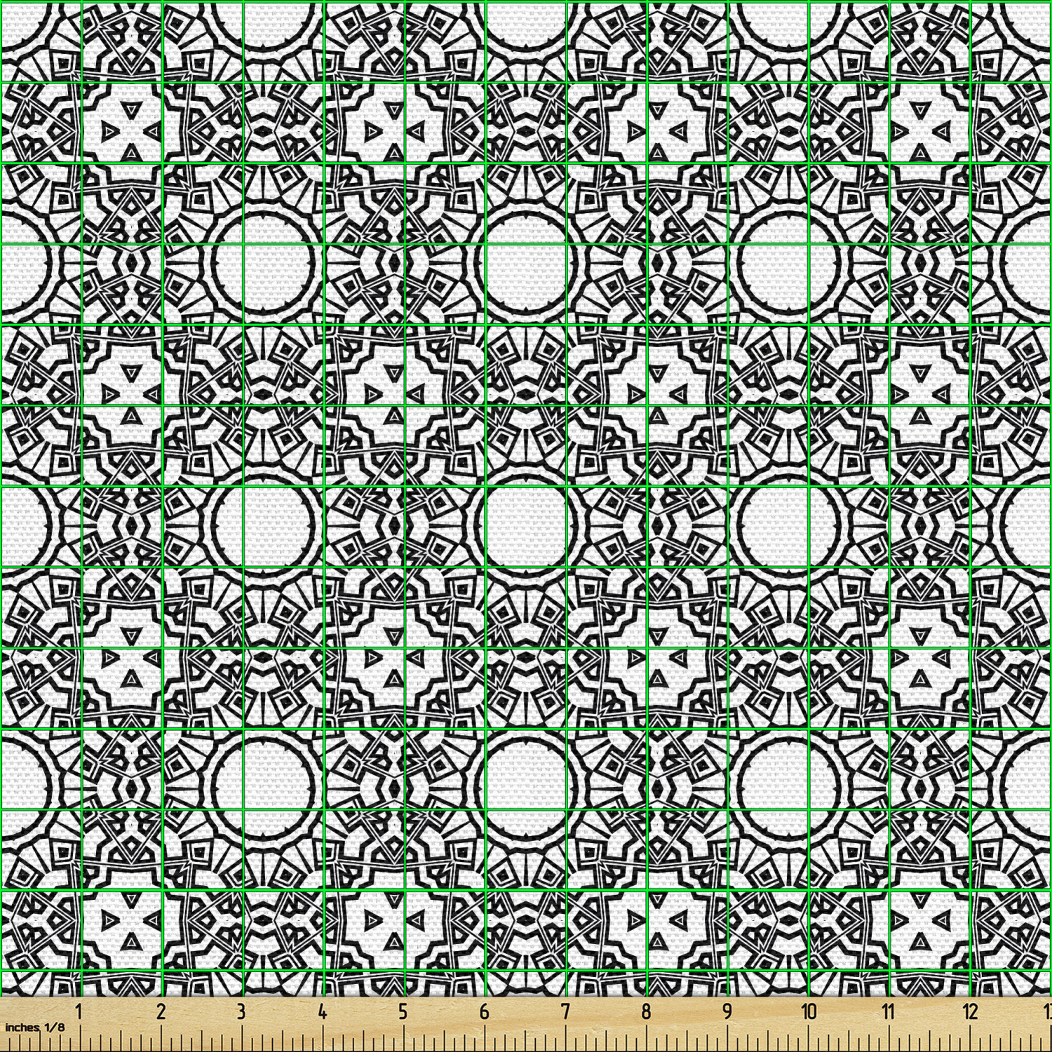 Ambesonne Oriental Pattern Fabric by the Yard Decorative Upholstery Home Accents - Picture 82 of 161