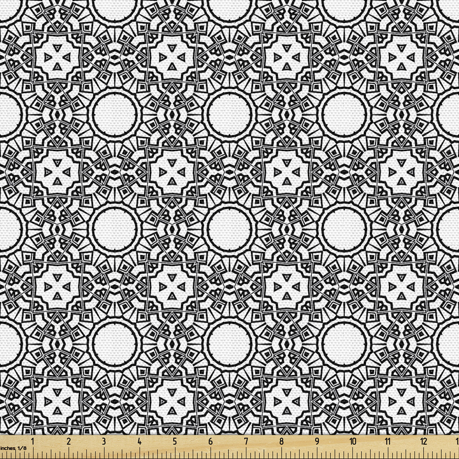 Ambesonne Oriental Pattern Fabric by the Yard Decorative Upholstery Home Accents - Picture 81 of 161