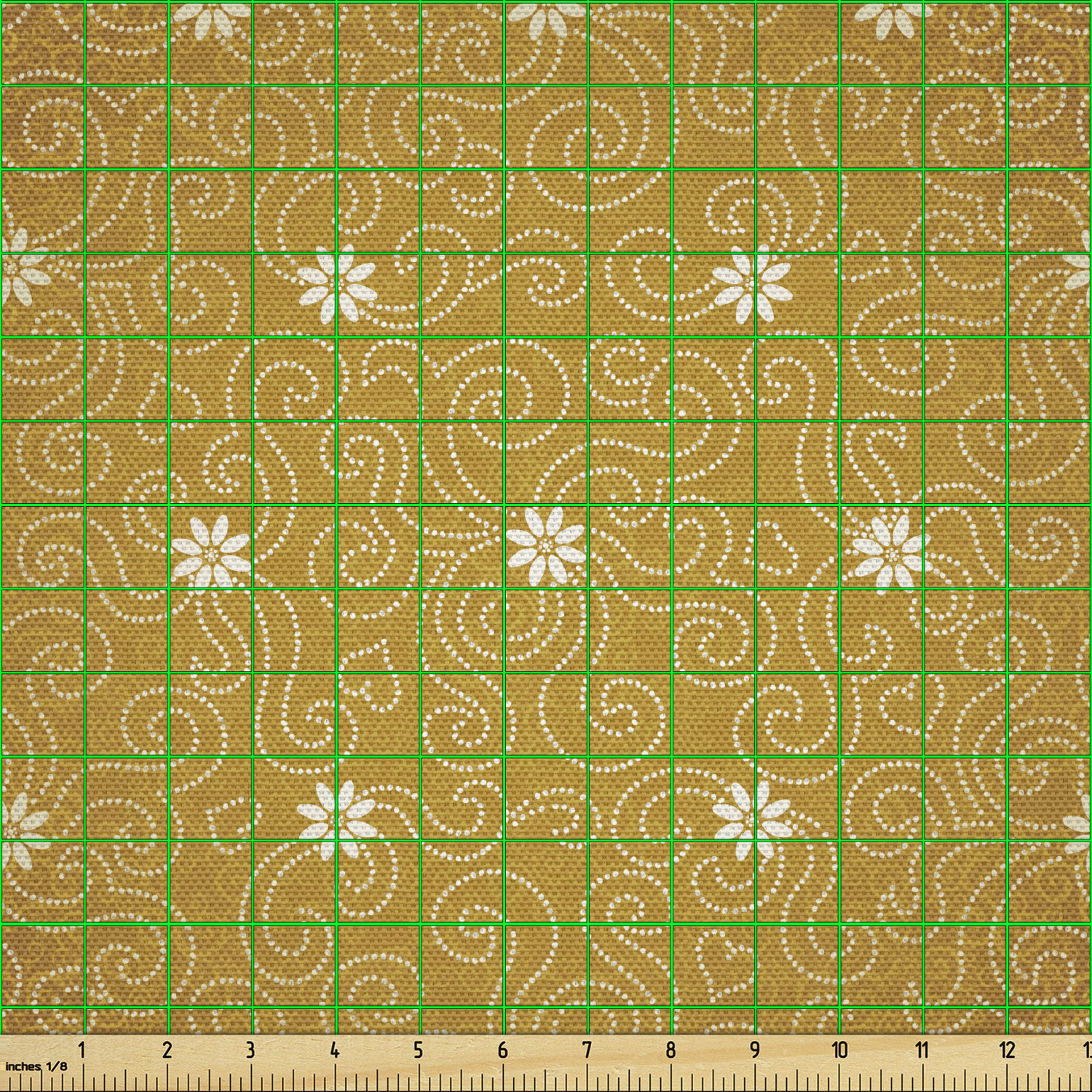 Ambesonne Oriental Pattern Fabric by the Yard Decorative Upholstery Home Accents - Picture 26 of 161