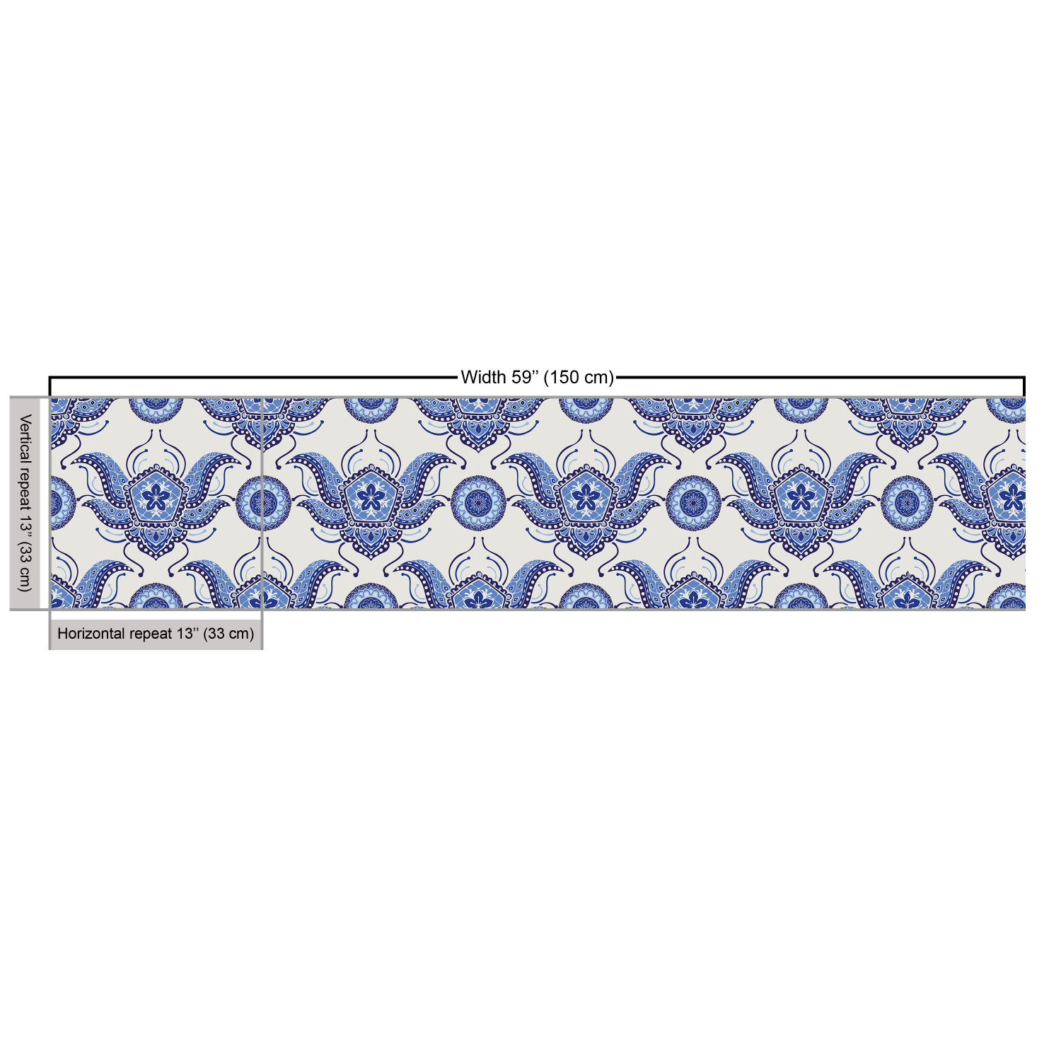 Ambesonne Oriental Pattern Fabric by the Yard Decorative Upholstery Home Accents - Picture 120 of 161