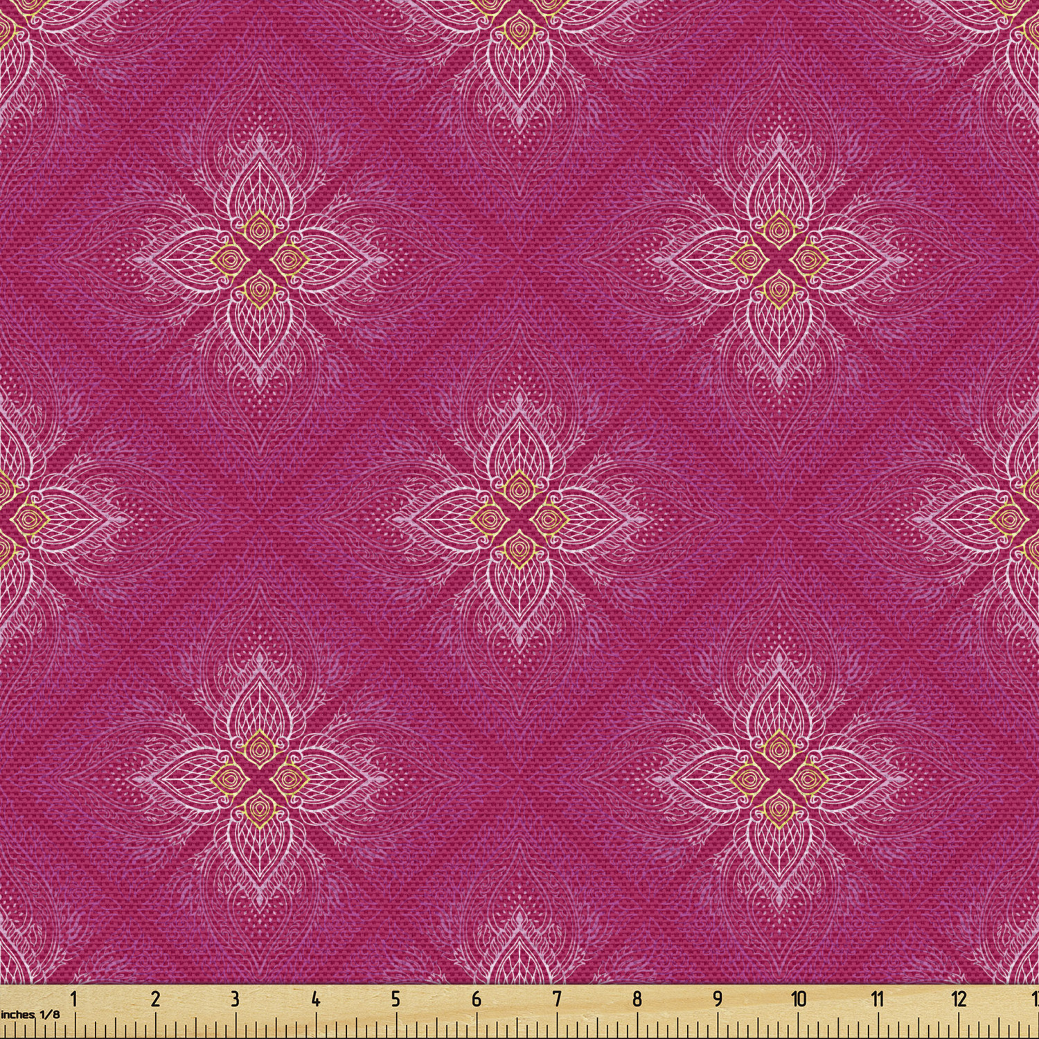 Ambesonne Oriental Pattern Fabric by the Yard Decorative Upholstery Home Accents - Picture 158 of 161