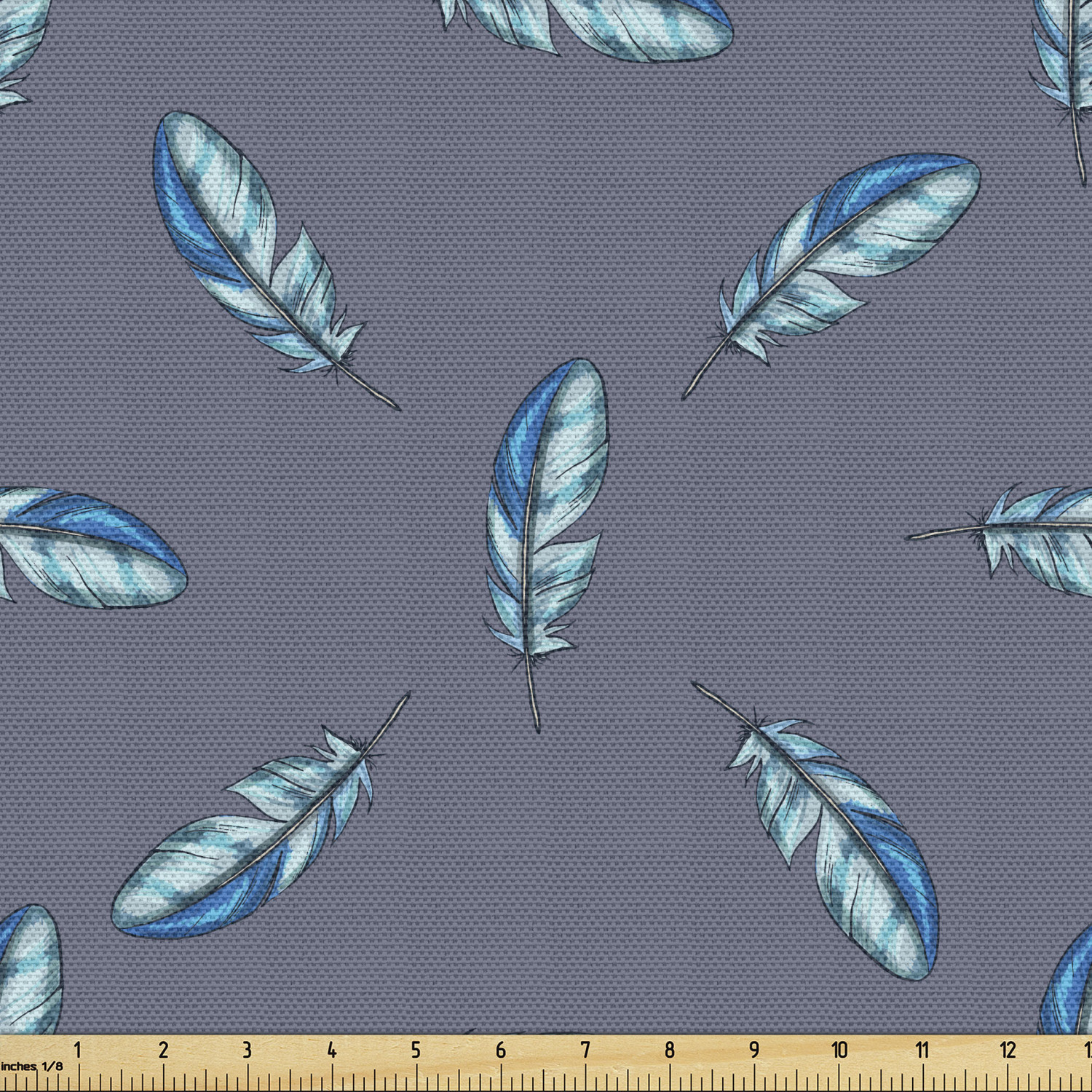 Ambesonne Feather Fabric by the Yard Decorative Upholstery Home Accents - Picture 149 of 160