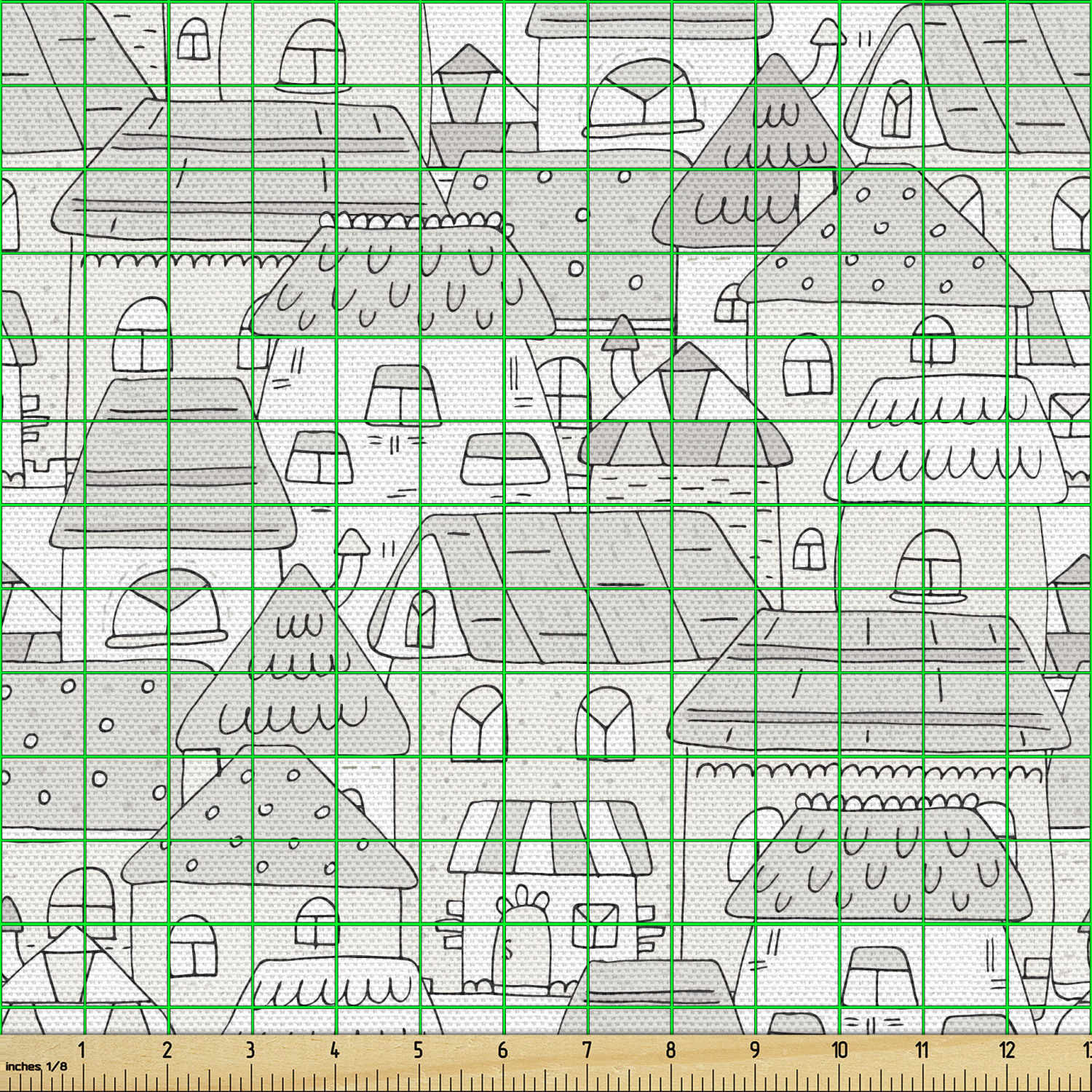 Ambesonne Sketch Design Fabric by the Yard Decorative Upholstery Home Accents - Picture 134 of 160