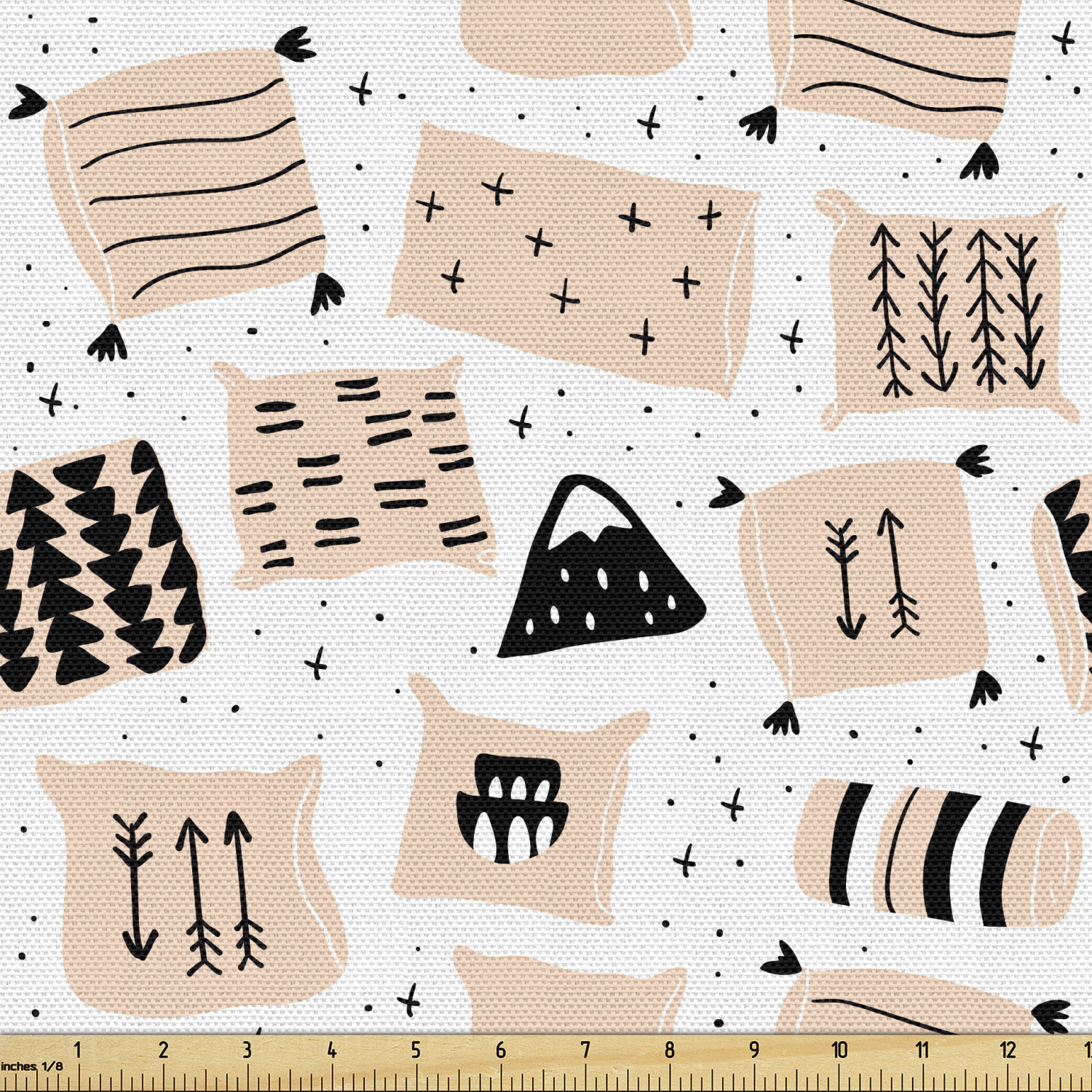 Ambesonne Sketch Design Fabric by the Yard Decorative Upholstery Home Accents - Picture 109 of 160