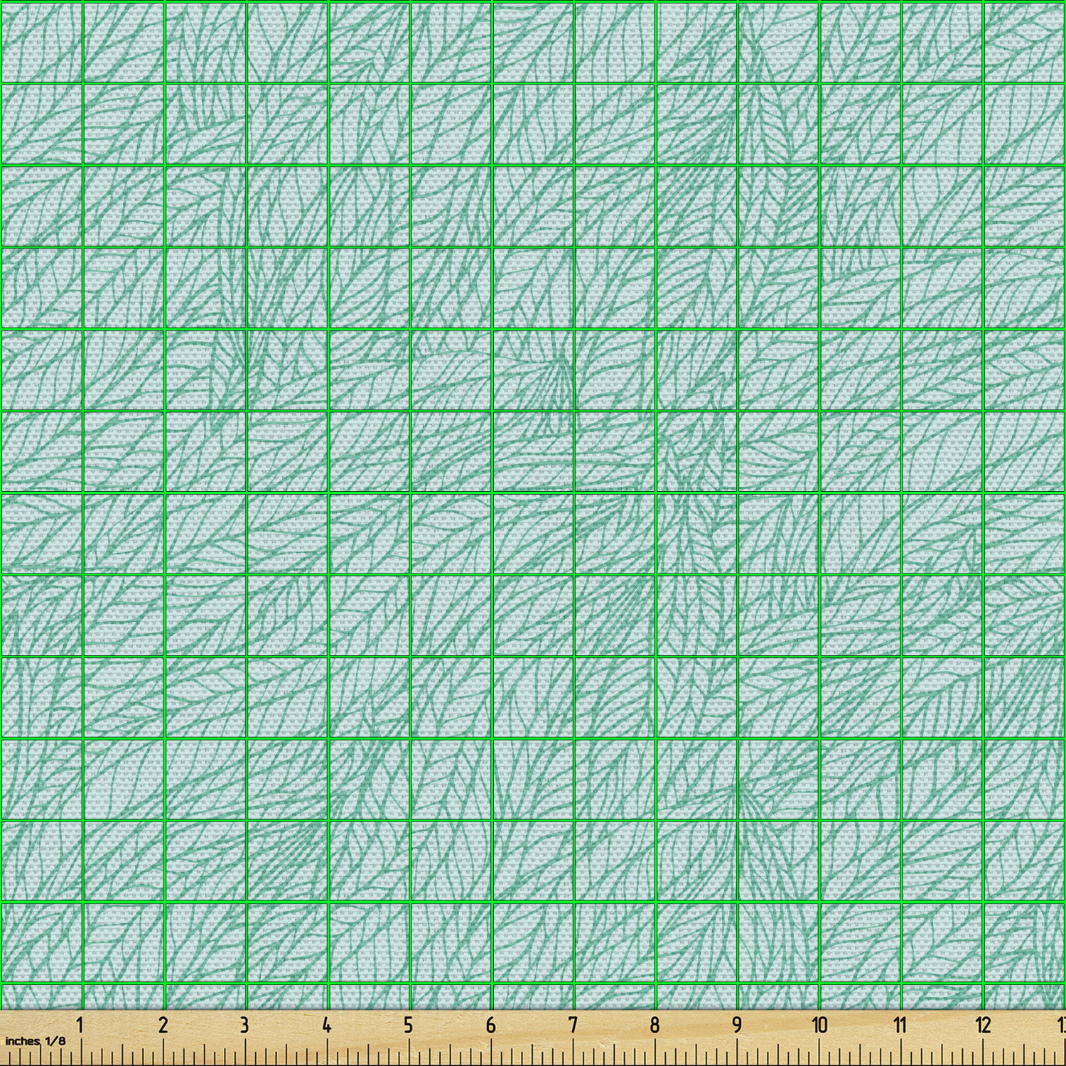 Acentos para el hogar tapicería decorativa de tela verde Ambesonne - Imagen 10 de 164