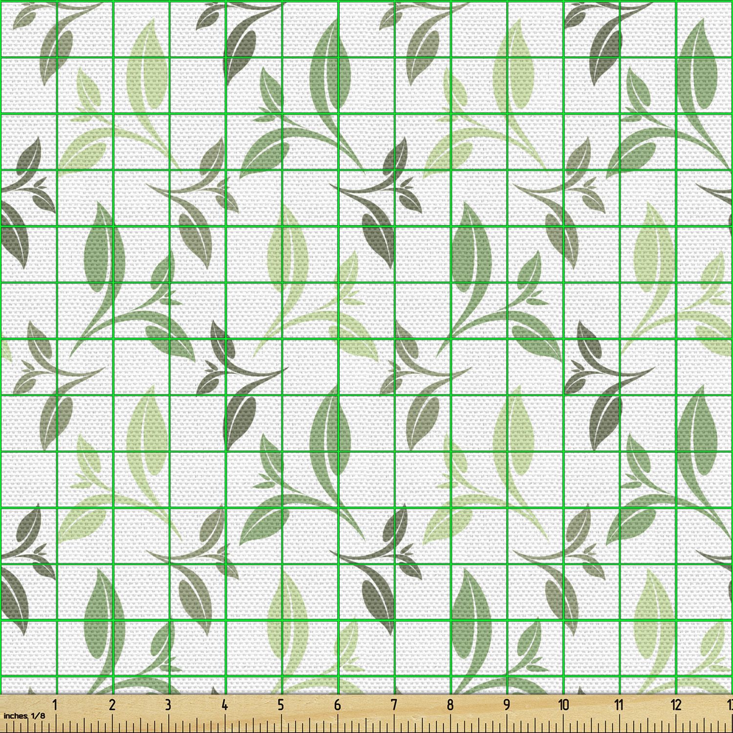 Acentos para el hogar tapicería decorativa de tela verde Ambesonne - Imagen 138 de 164
