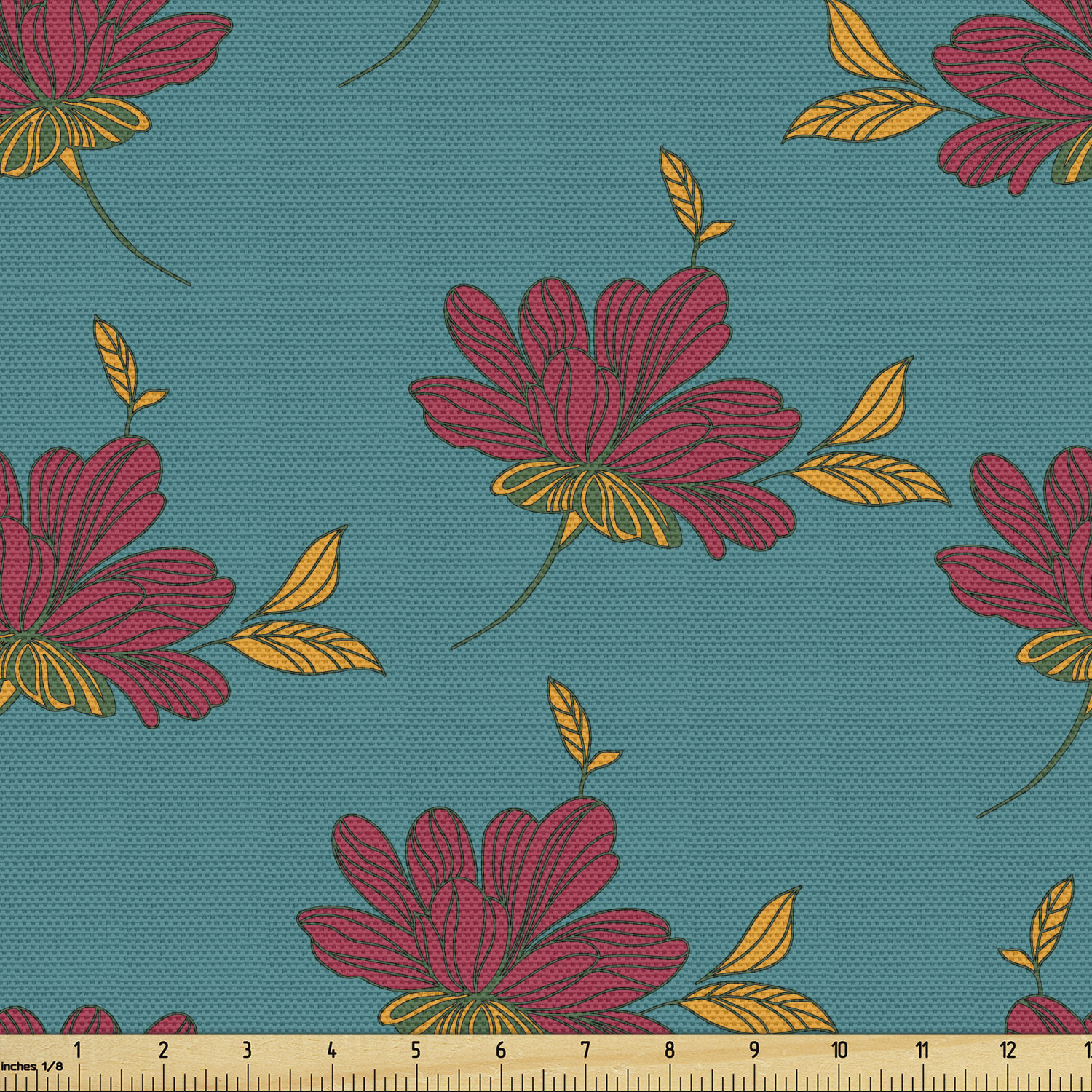 Ambesonne Fabric by The Yard Decorative Polyester Fabric for Home Accent - Picture 17 of 154