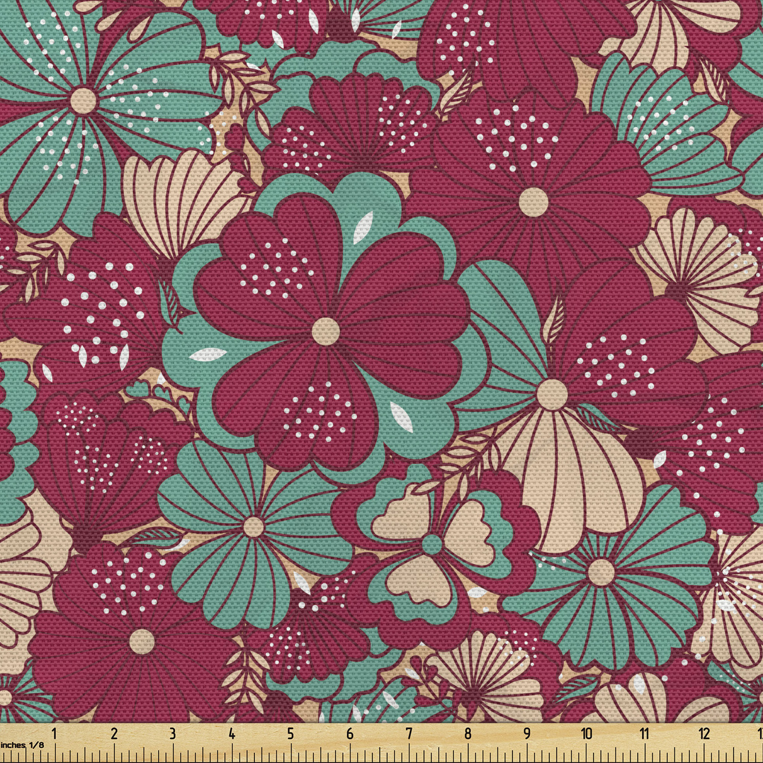 Ambesonne Fabric by The Yard Decorative Polyester Fabric for Home Accent - Picture 42 of 154