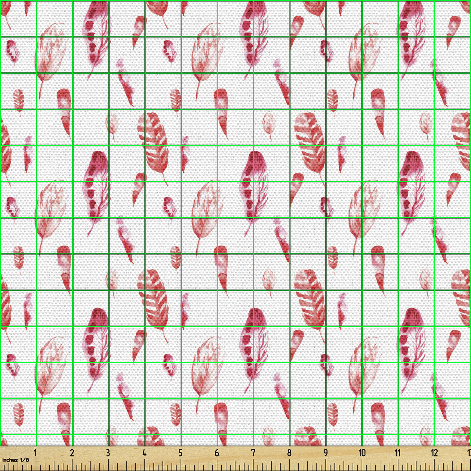 Ambesonne Feather Fabric by the Yard Decorative Upholstery Home Accents - Picture 146 of 160
