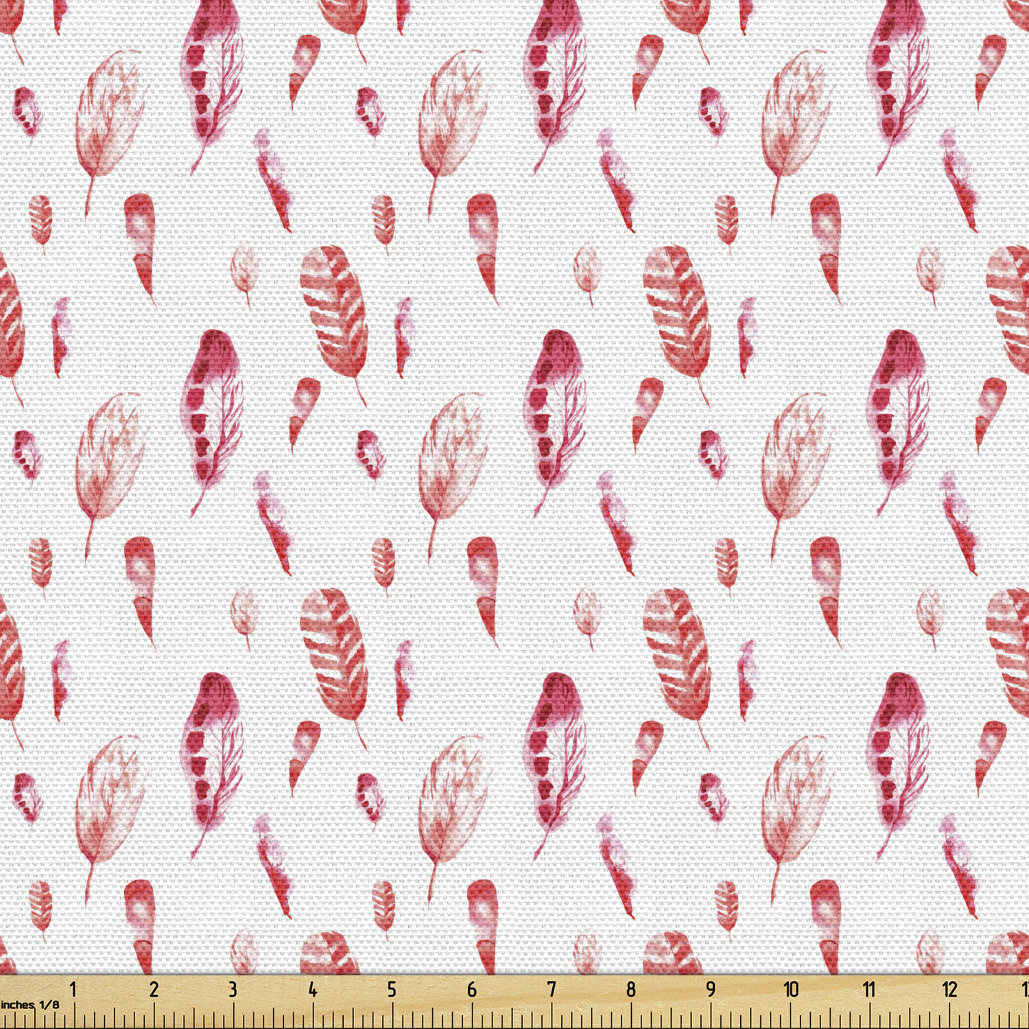 Ambesonne Feather Fabric by the Yard Decorative Upholstery Home Accents - Picture 145 of 160