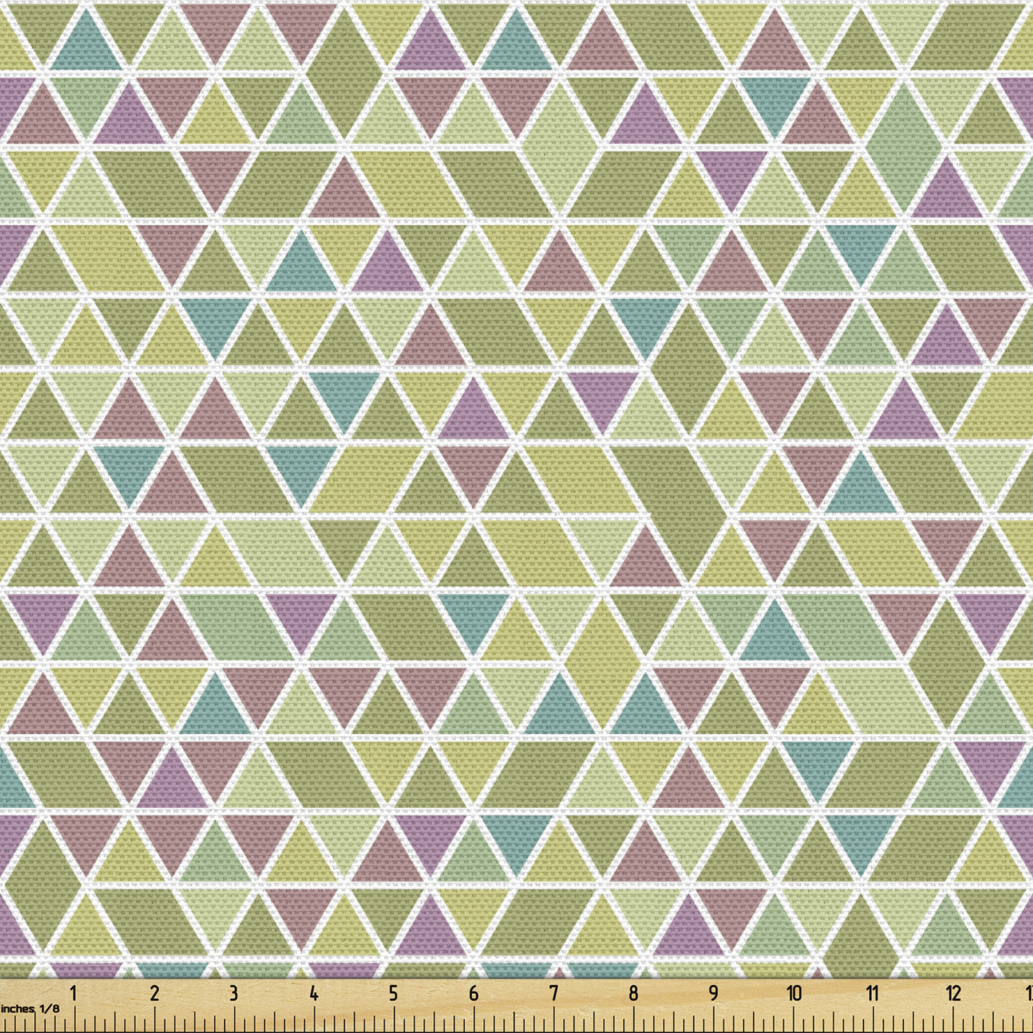 Ambesonne Geometric Scene Fabric by the Yard Decorative Upholstery Home Accents