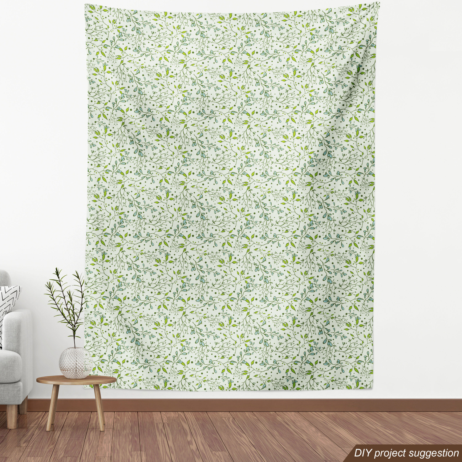 Ambesonne Botanical Design Fabric by the Yard Decorative Upholstery Home Accents - Picture 113 of 153
