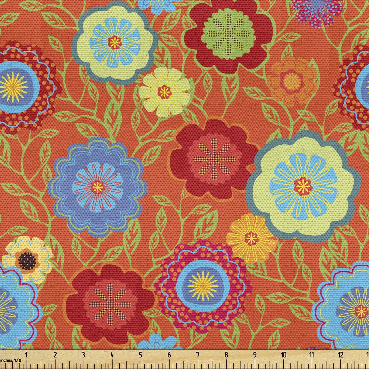 Ambesonne Fabric by The Yard Polyester Upholstery and Fabric for Home Accent - Picture 13 of 128