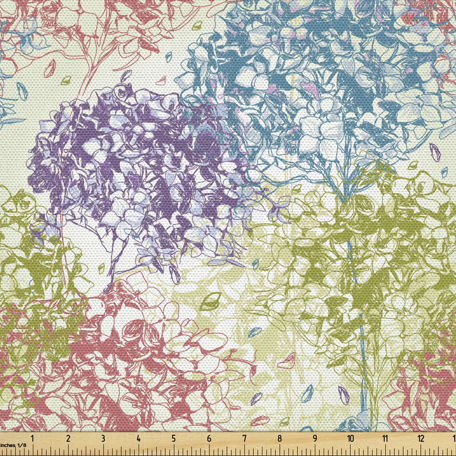 Ambesonne Fabric by The Yard Polyester Upholstery and Fabric for Home Accent - Picture 17 of 128