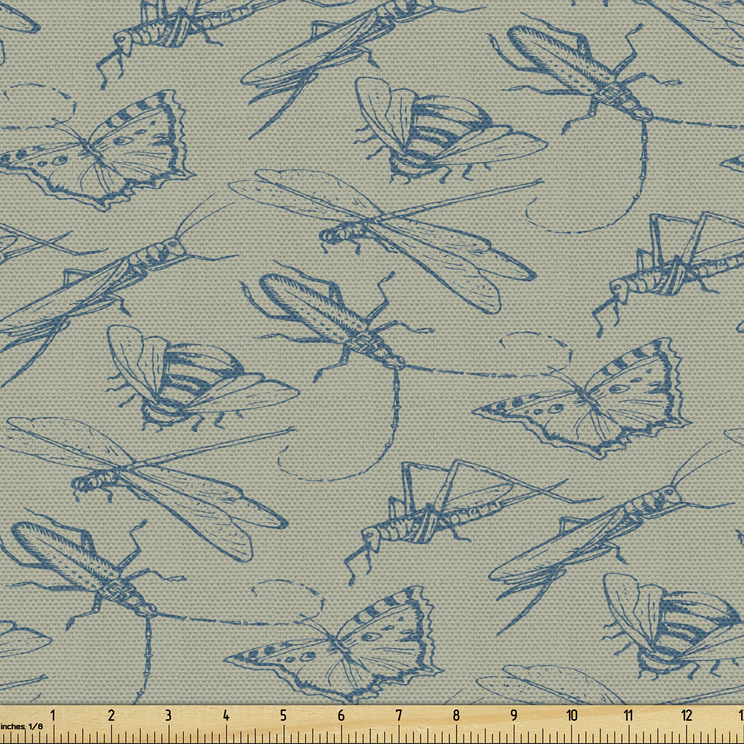 Fabric by The Yard Polyester Upholstery and Fabric for Home Accent Ambesonne - Picture 131 of 150