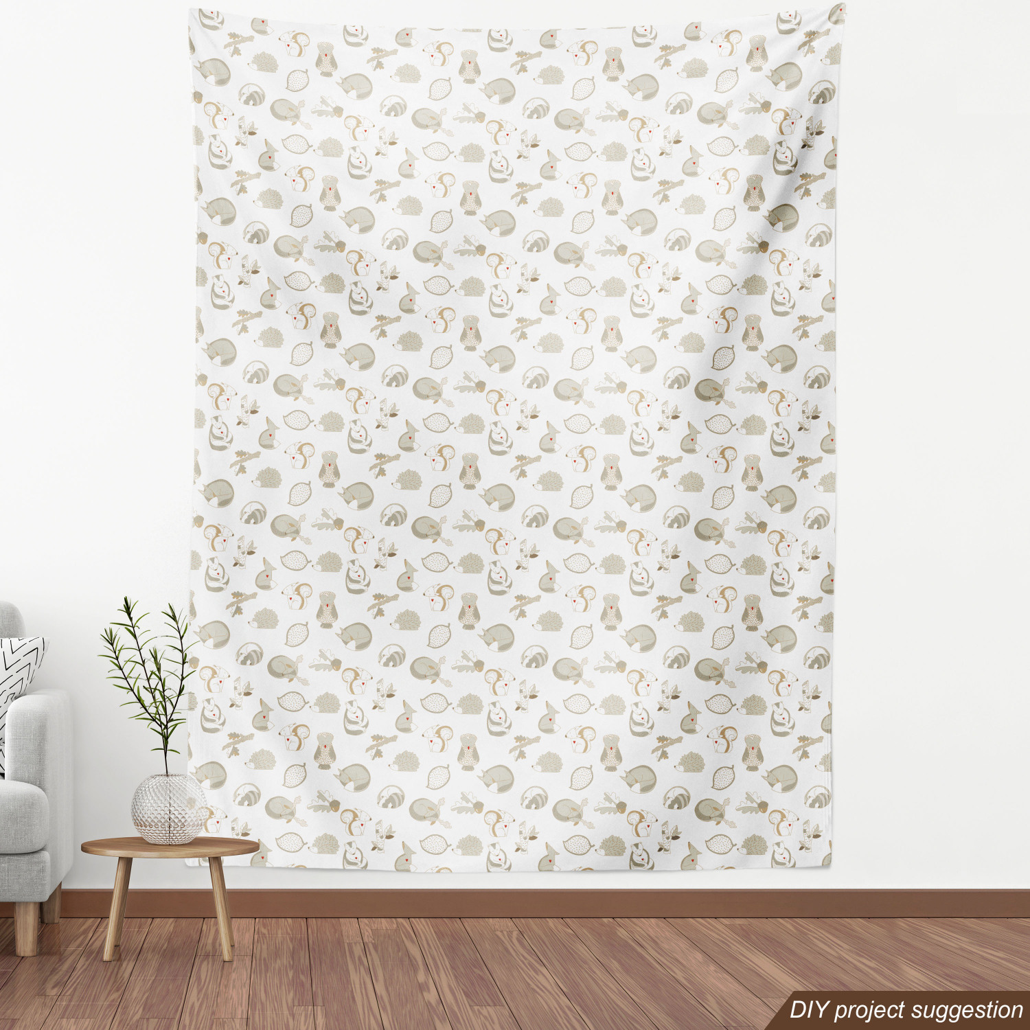 Fabric by The Yard Polyester Upholstery and Fabric for Home Accent Ambesonne - Picture 70 of 150