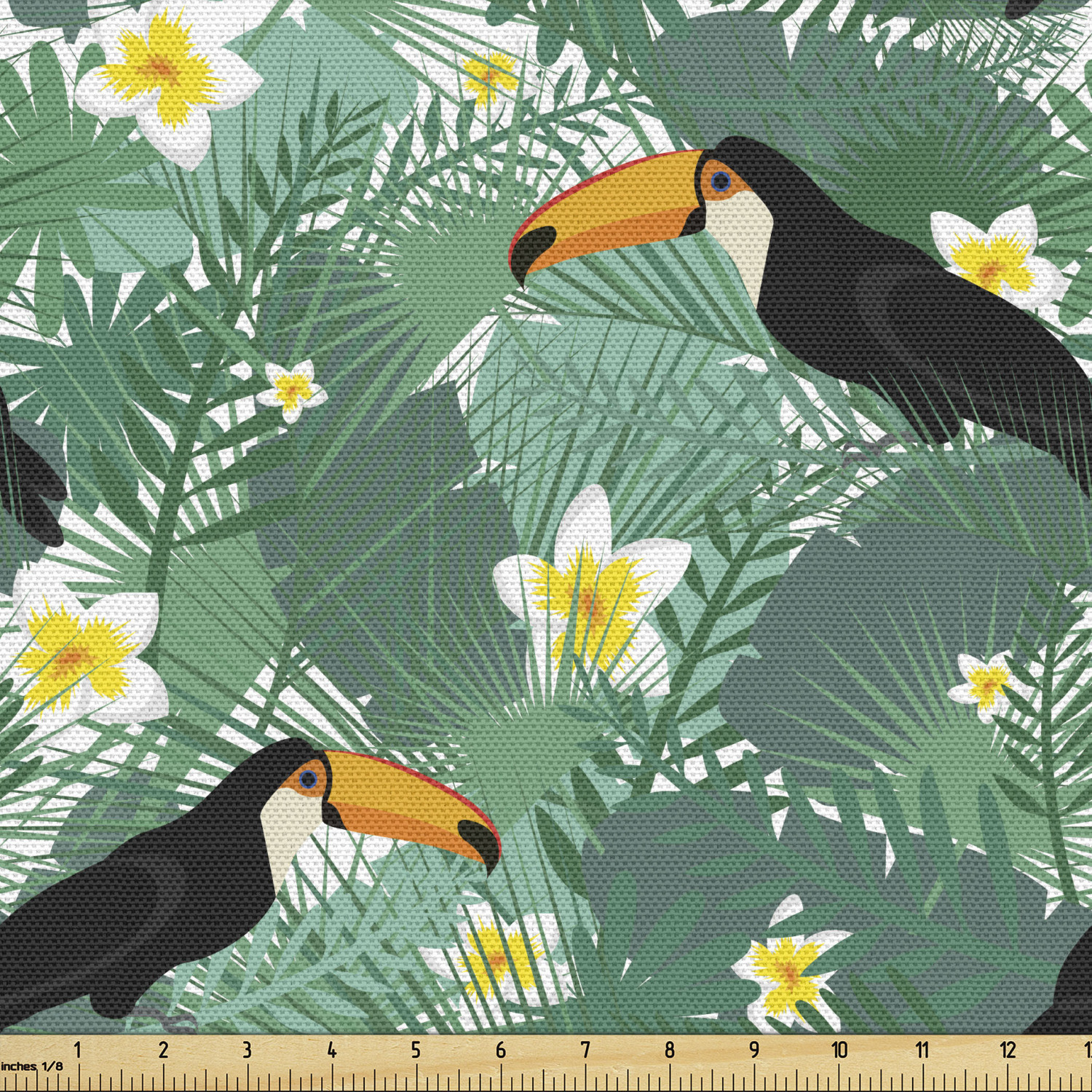 Fabric by The Yard Polyester Upholstery and Fabric for Home Accent Ambesonne - Picture 95 of 150