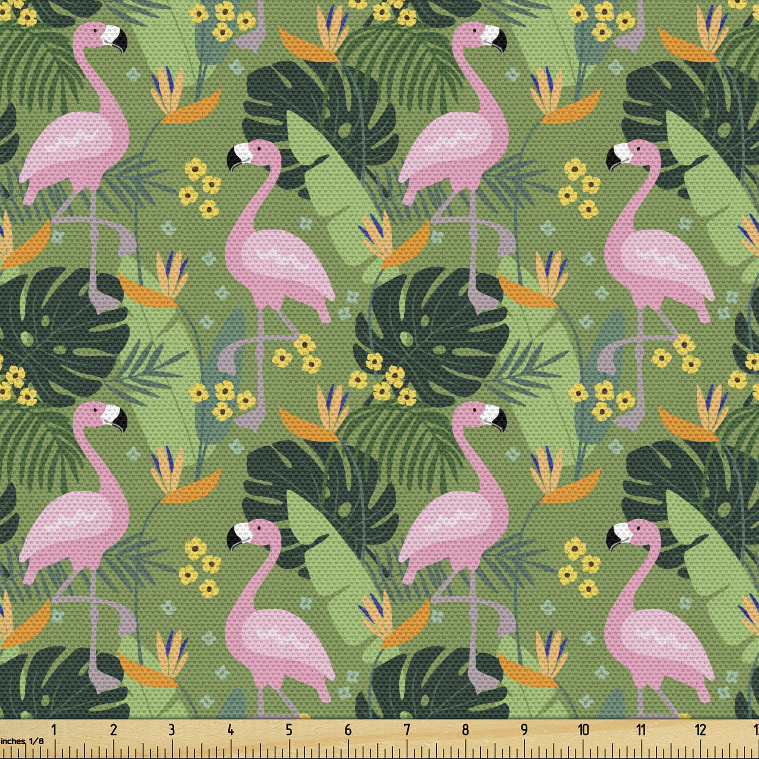 Fabric by The Yard Polyester Upholstery and Fabric for Home Accent Ambesonne - Picture 55 of 150