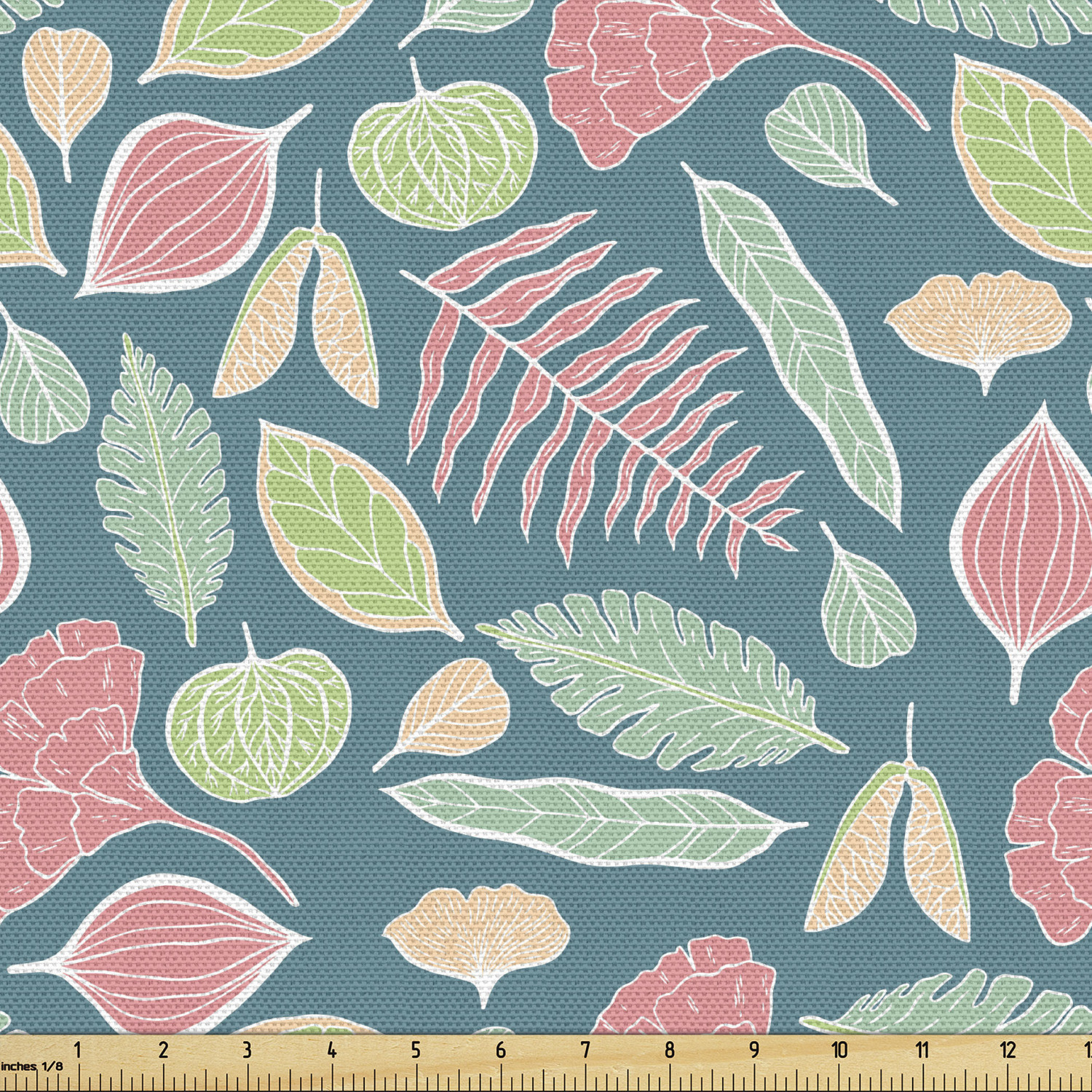 Ambesonne Botanical Design Fabric by the Yard Decorative Upholstery Home Accents - Picture 98 of 153