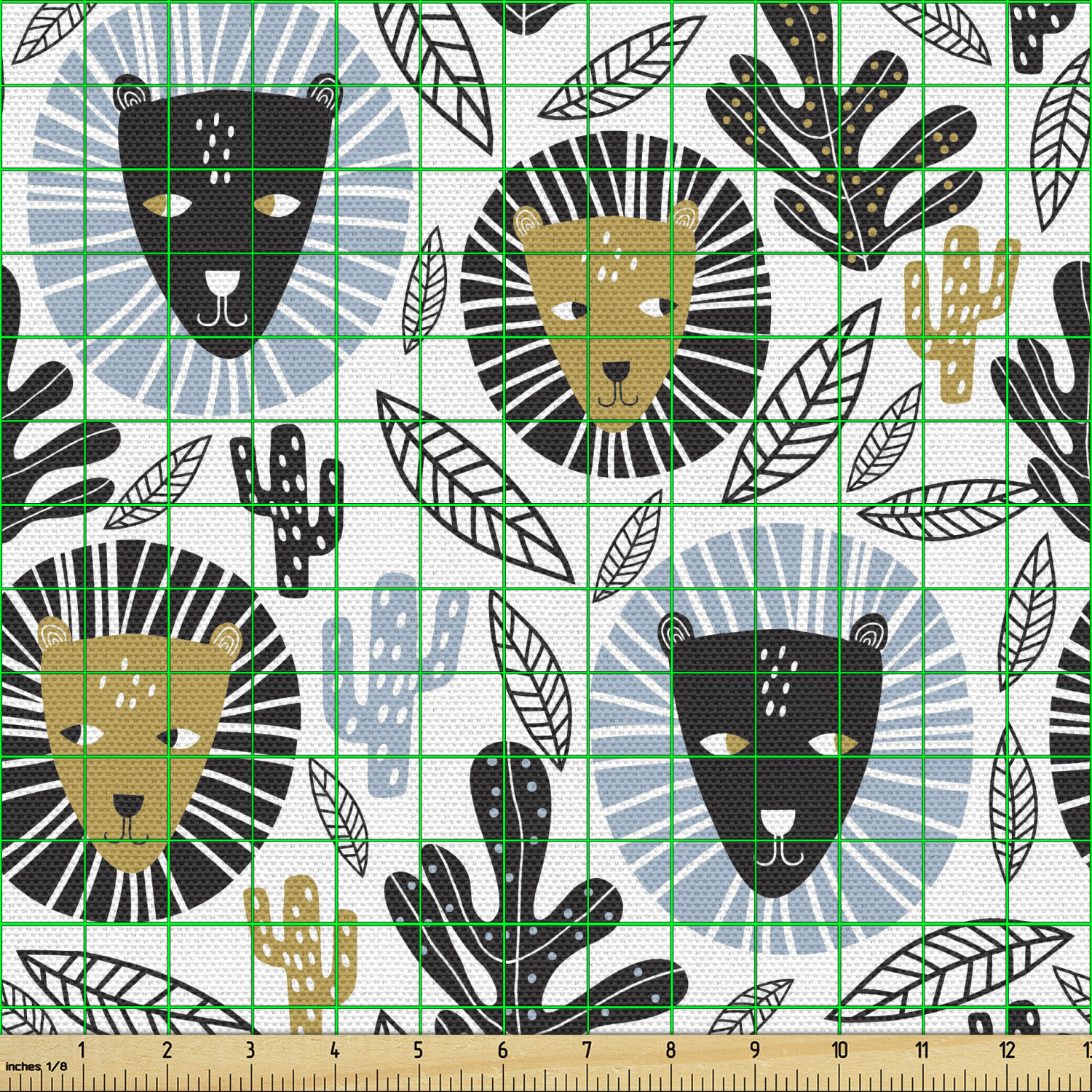 Ambesonne Sketch Design Fabric by the Yard Decorative Upholstery Home Accents - Picture 22 of 160