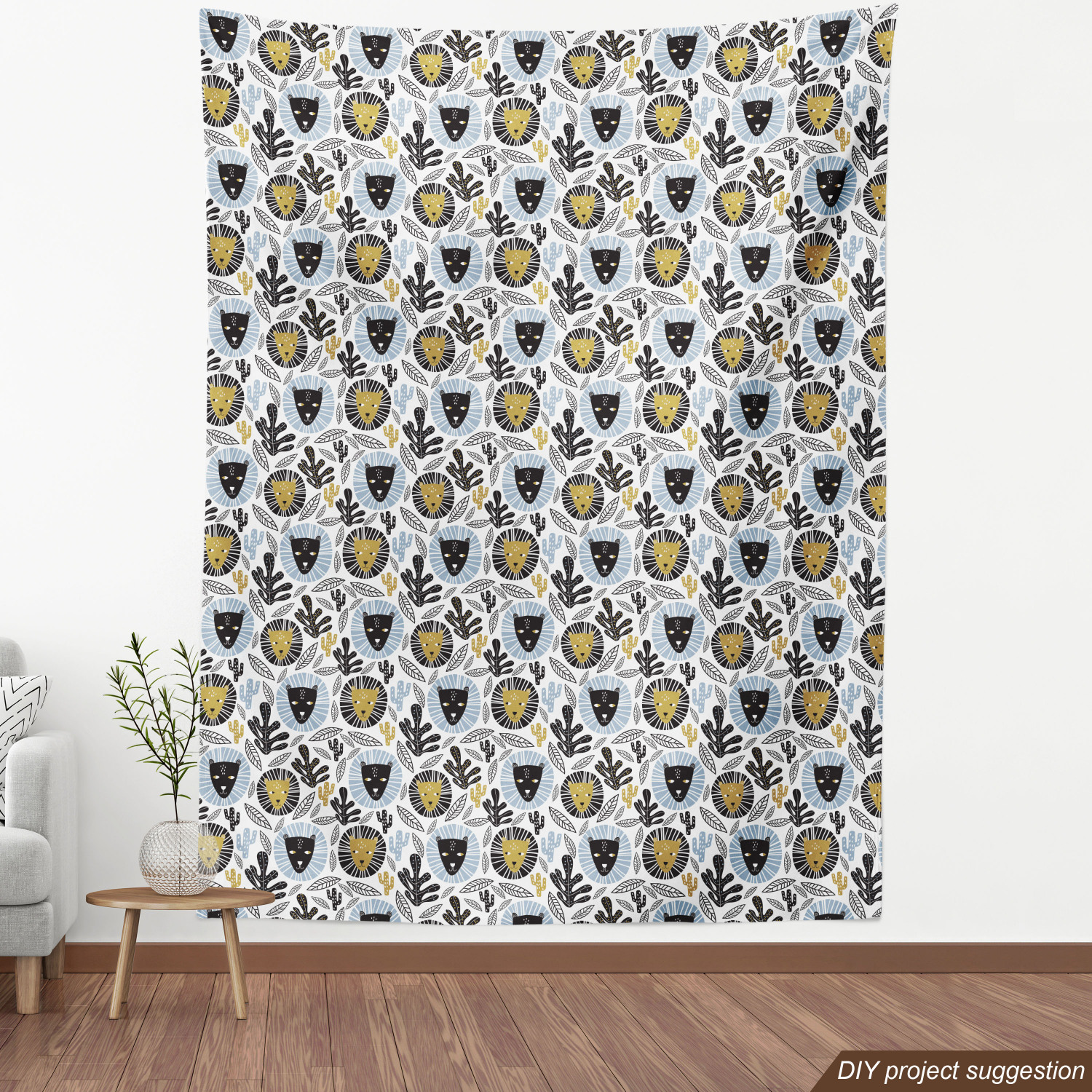 Ambesonne Sketch Design Fabric by the Yard Decorative Upholstery Home Accents - Picture 24 of 160