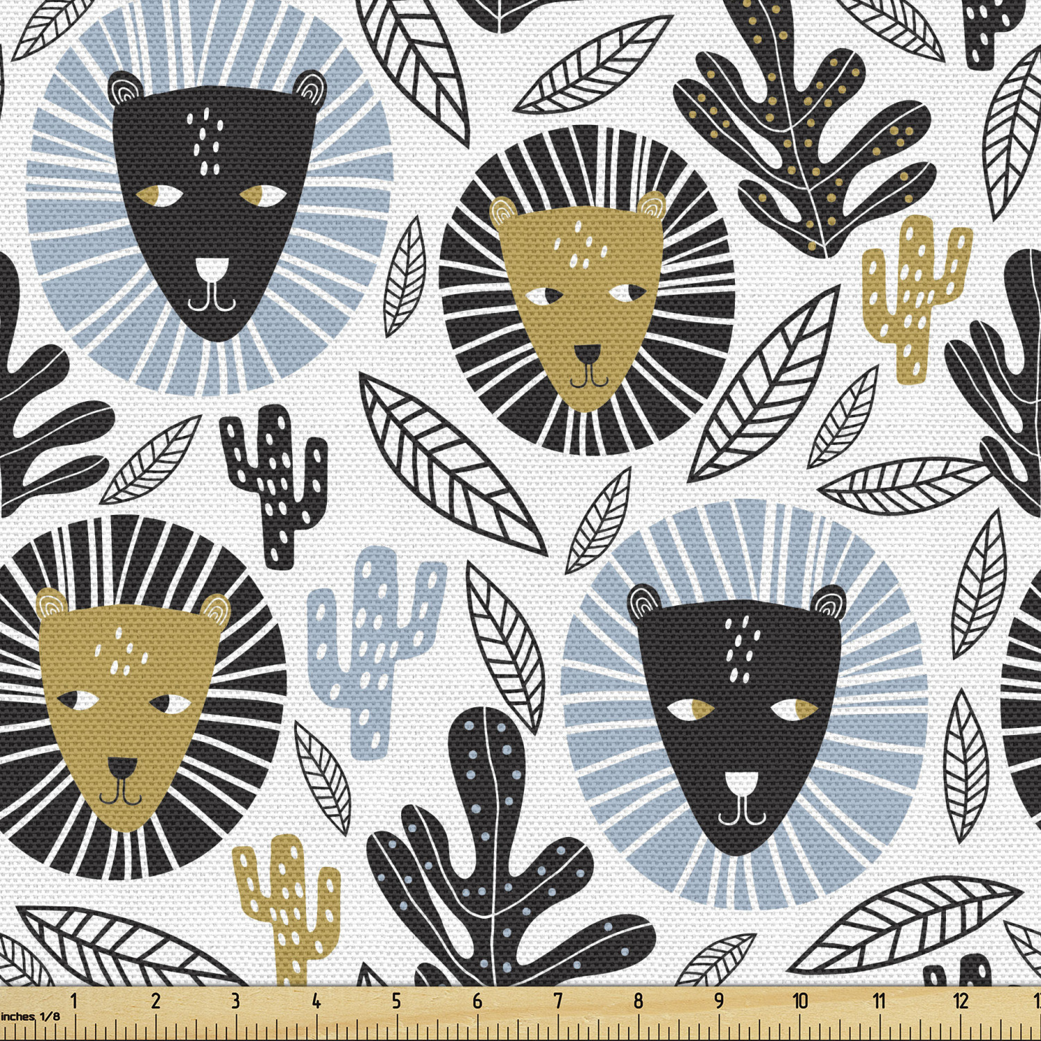 Ambesonne Sketch Design Fabric by the Yard Decorative Upholstery Home Accents - Picture 21 of 160