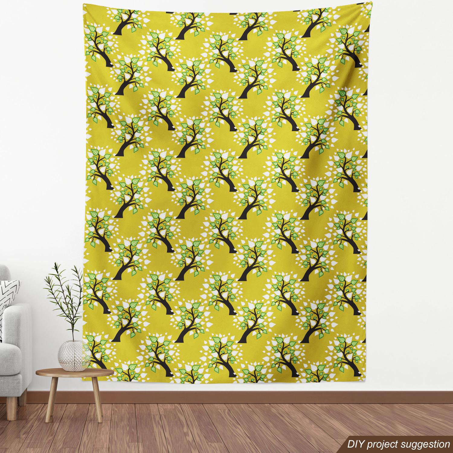 Ambesonne Botanical Design Fabric by the Yard Decorative Upholstery Home Accents - Picture 9 of 153
