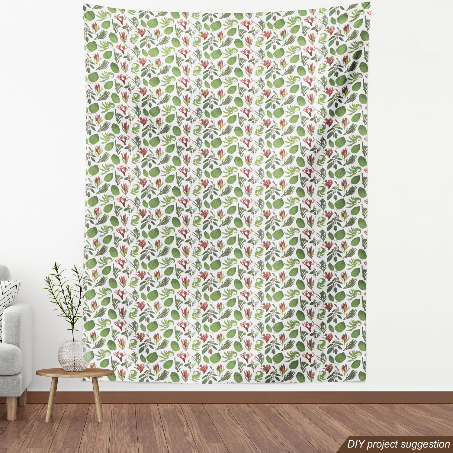 Ambesonne Botanical Design Fabric by the Yard Decorative Upholstery Home Accents - Picture 105 of 153